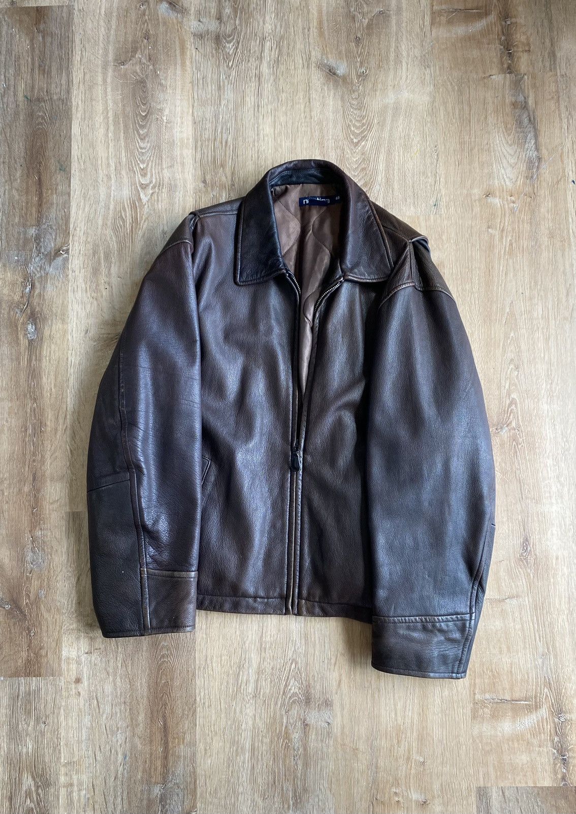Nautica Vintage Nautica leather jacket Size US L / EU 52-54 / 3 - 1 Thumbnail