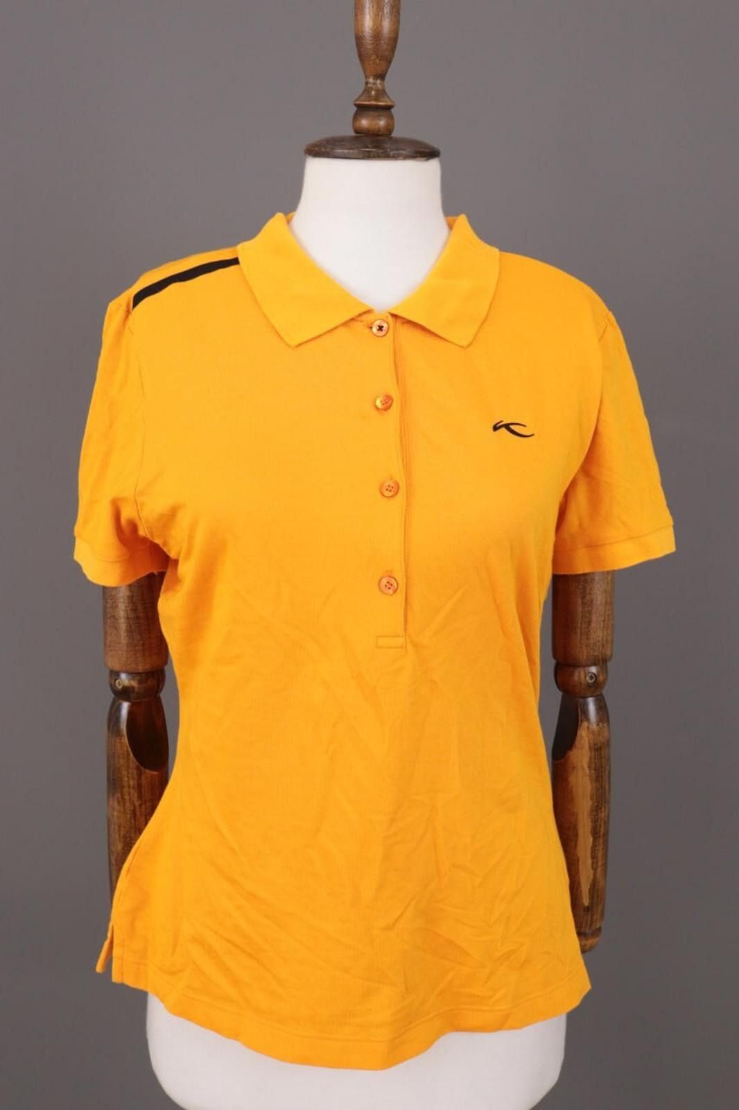 KJUS KJUS Systems Orange Short Sleeve Polo Shirt Size 42 / XL Size XL / US 12-14 / IT 48-50 - 1 Thumbnail