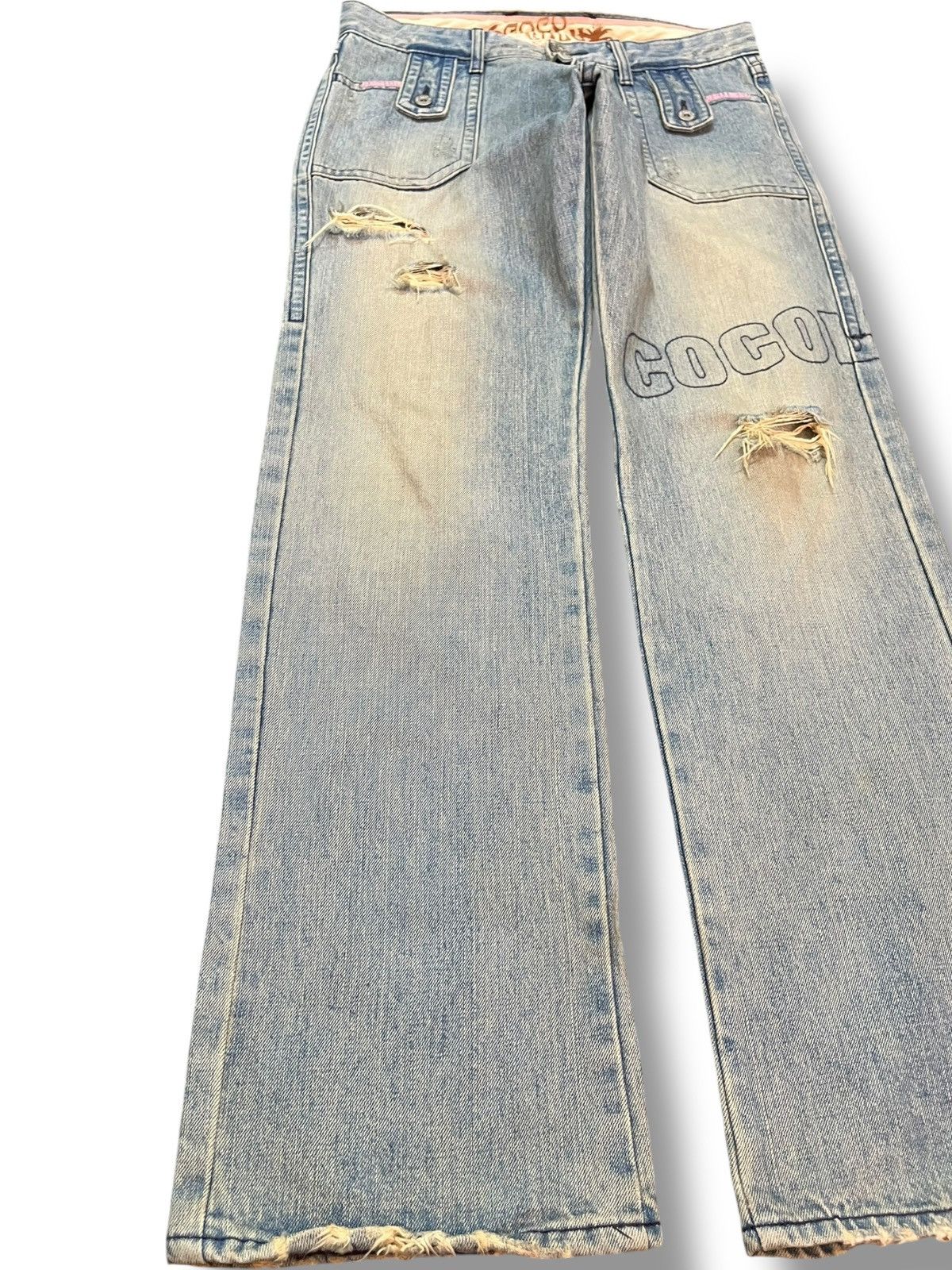 Hysteric Glamour Vintage Cocolulu Faded Mudwash Distressed Denim Size US 31 - 5 Thumbnail