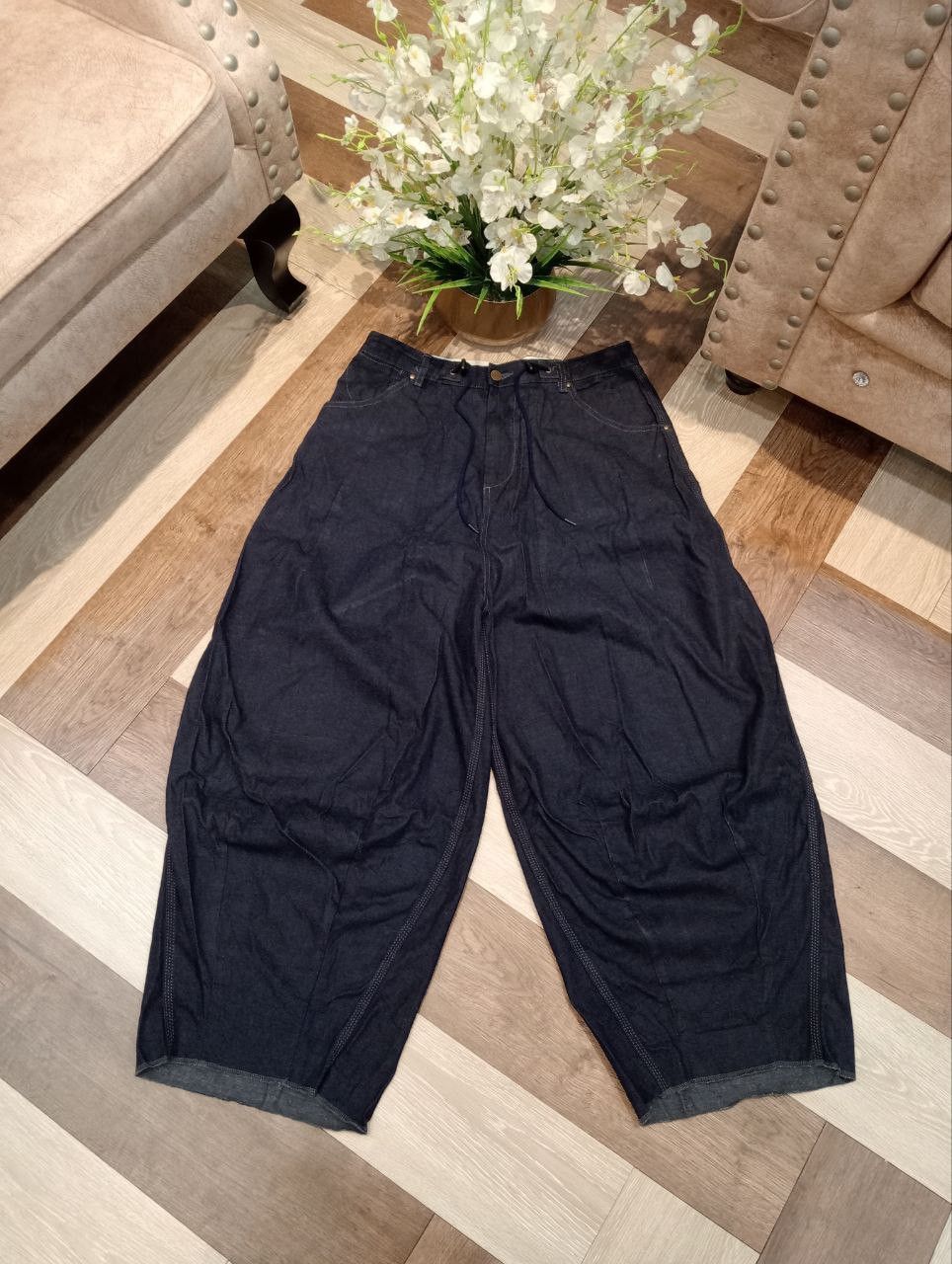 Needles RARE NEEDLES NEPENTHES RAW WIDE BAGGY BALLOON PANTS Size US 32 / EU 48 - 1 Thumbnail