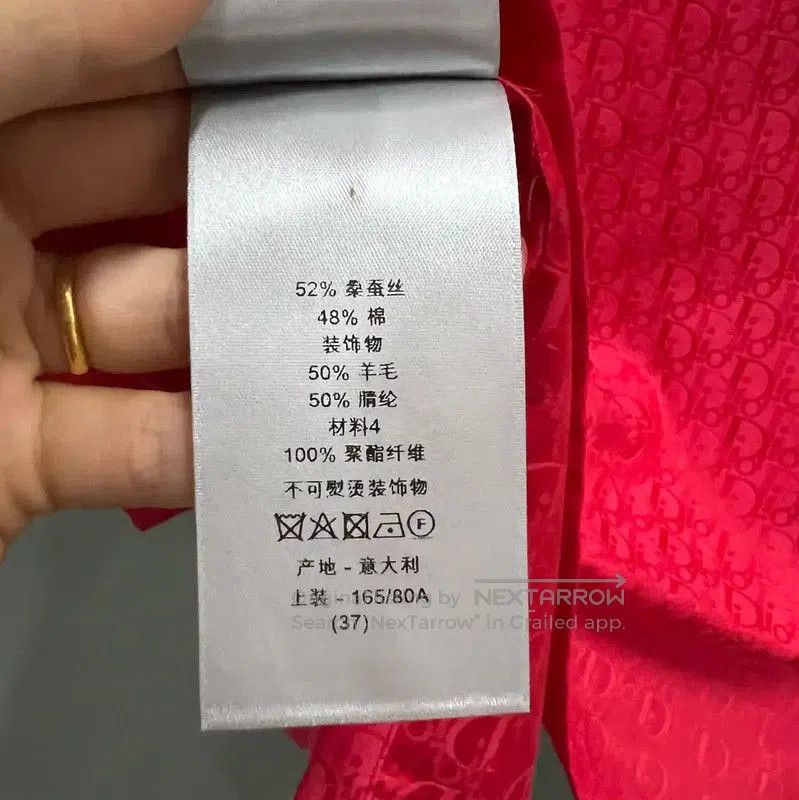 Dior Dior Red Logo Short Sleeve Shirt . Size US M / EU 48-50 / 2 - 4 Thumbnail