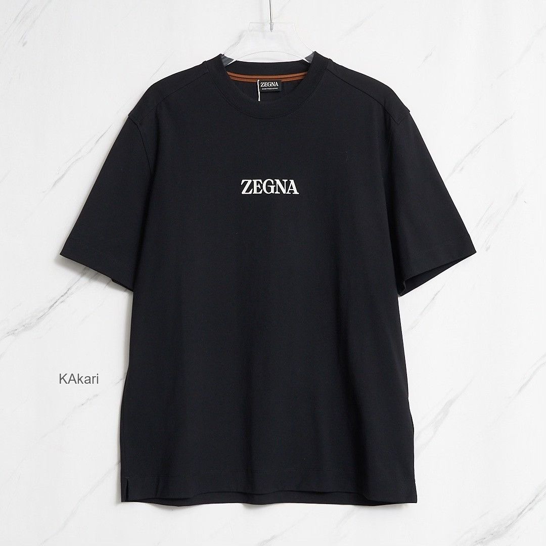 Ermenegildo Zegna ZEGNA Men's Letter Print T-Shirt Size US L / EU 52-54 / 3 - 1 Thumbnail