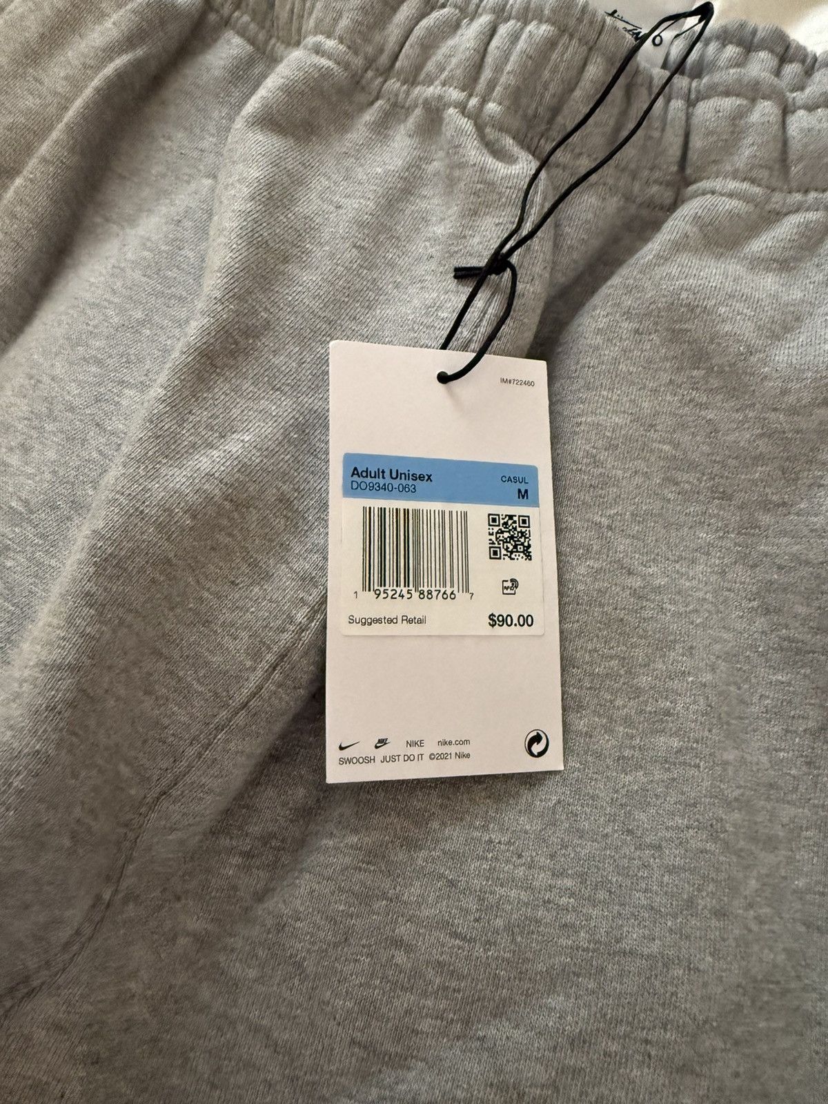 Nike x stussy sweatpants grey medium DO9340-063