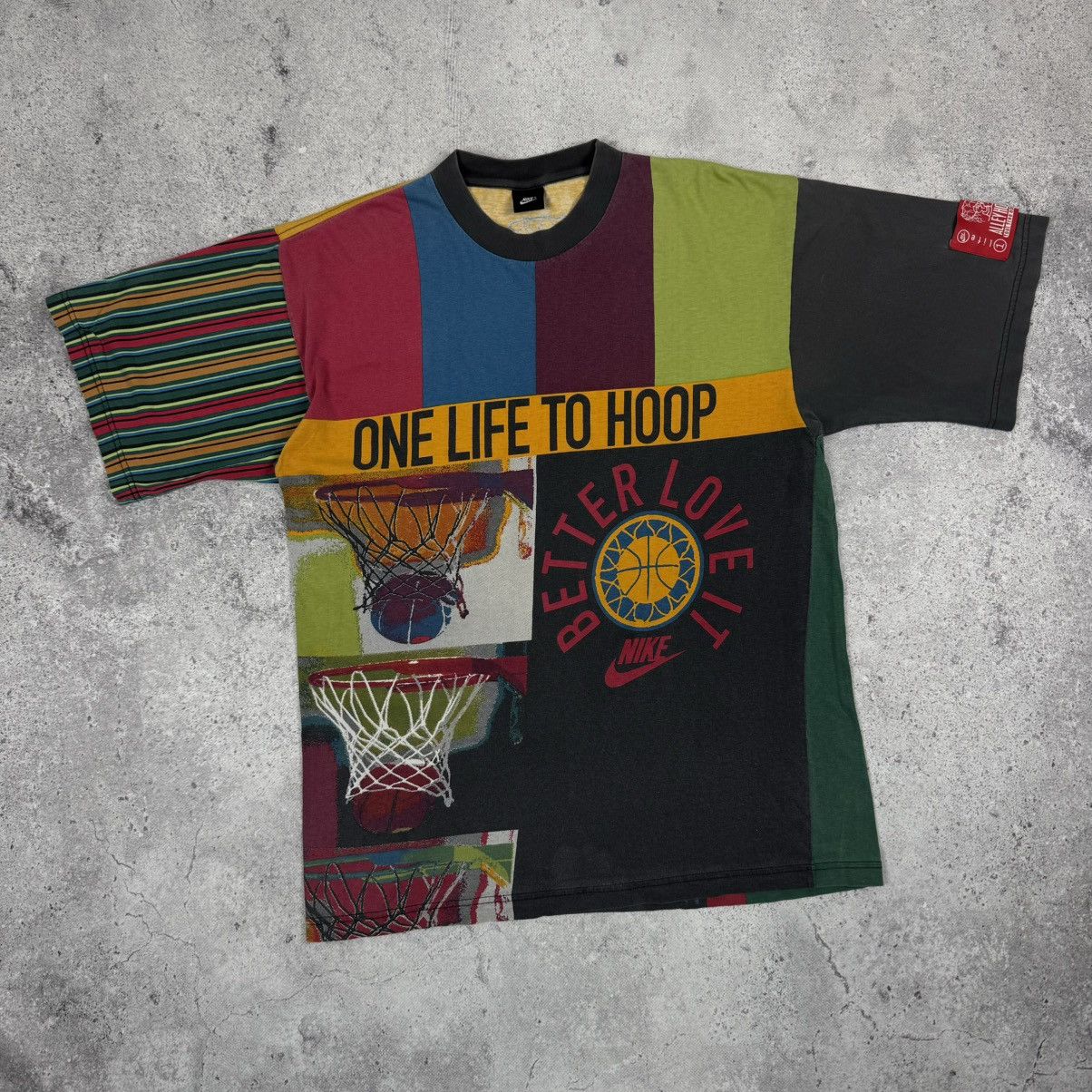 Nike Vintage 90s Nike “One Life To Hoop” Jordan NBA T Shirt tee Size US XL / EU 56 / 4 - 2 Thumbnail