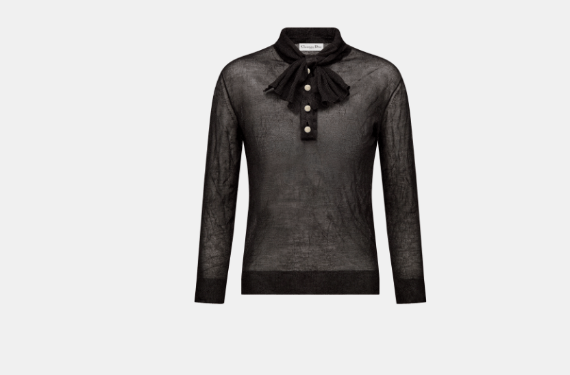Dior o1w1db10525 354S48 Sweater with Camisole in Black Size S / US 4 / IT 40 - 4 Thumbnail