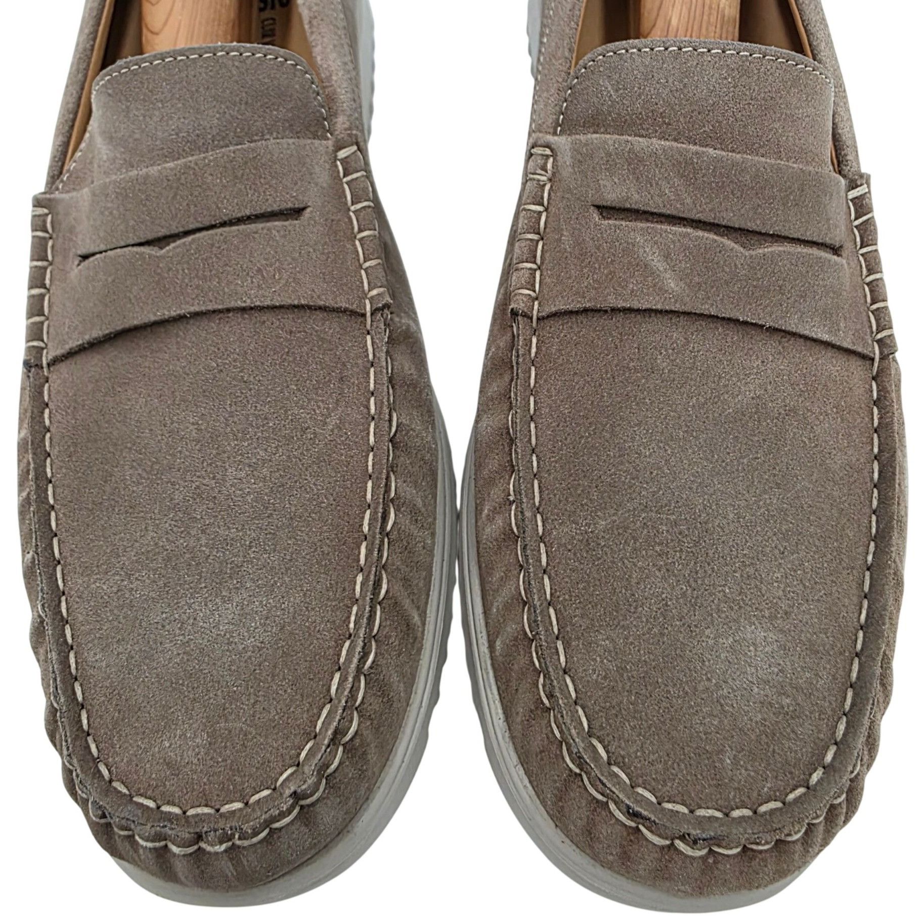Mephisto Worn once? Mephisto AirJet Men 10.5 Casual Shoes Suede Taupe Size US 10.5 / EU 43-44 - 15 Thumbnail