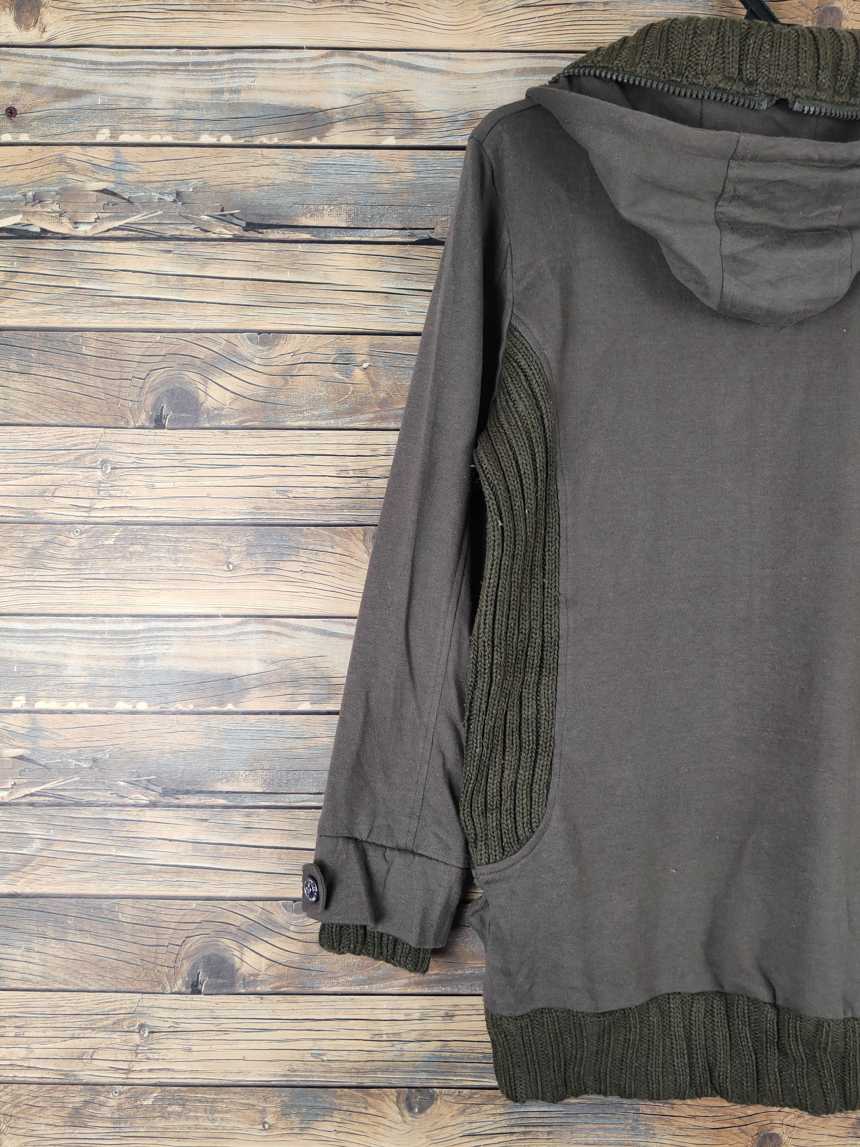Japanese Brand Spinash Olive Hoodie Sweaters #W2017 Size M / US 6-8 / IT 42-44 - 8 Thumbnail