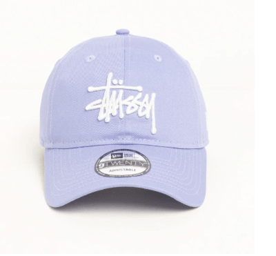 New Era × Stussy Stüssy New Era 9Twenty Basic Strapback Lavender Size ONE SIZE - 1 Thumbnail