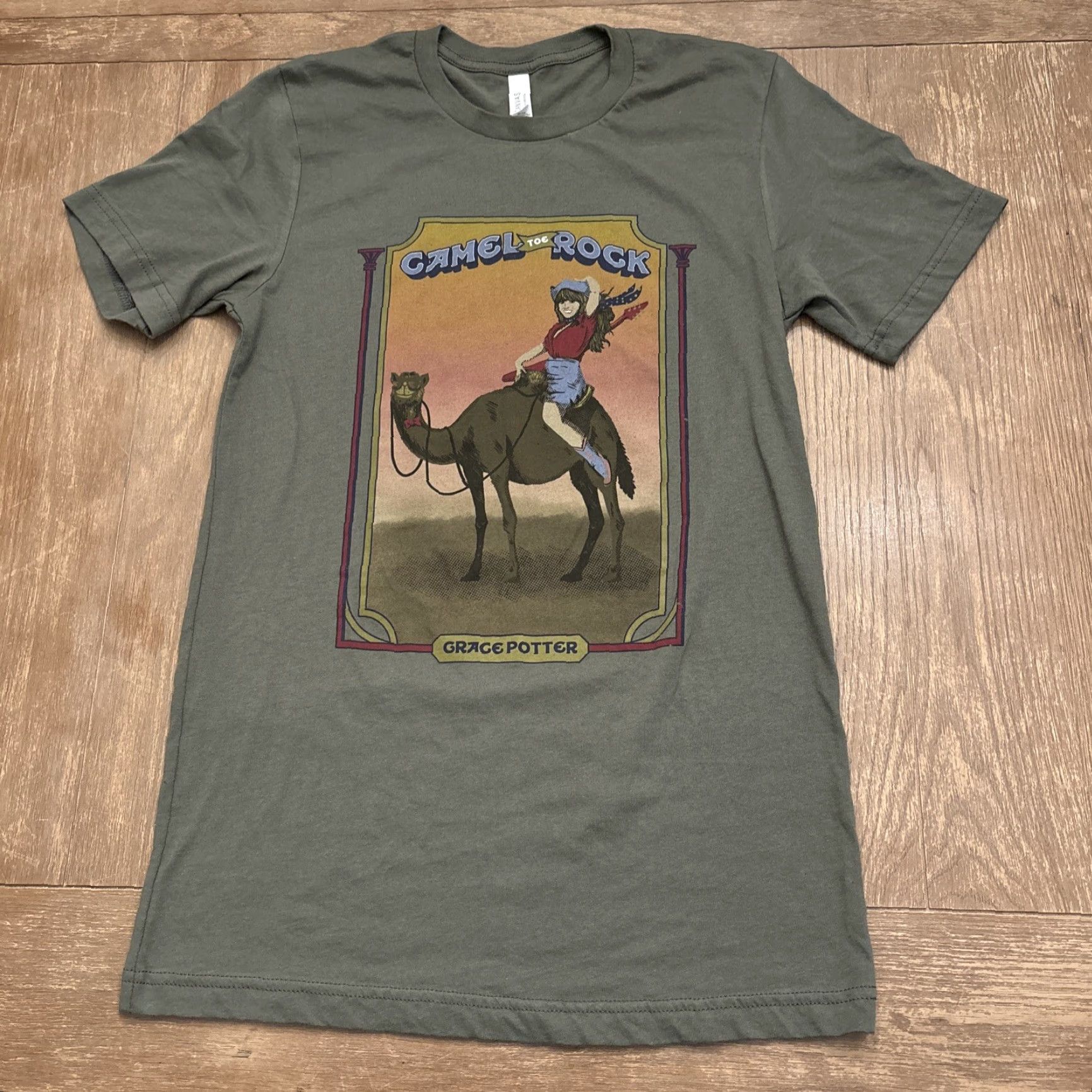 Vintage RARE Grace Potter Camel Toe Rock T-Shirt Women’s Size Small Green Size S / US 4 / IT 40 - 2 Thumbnail