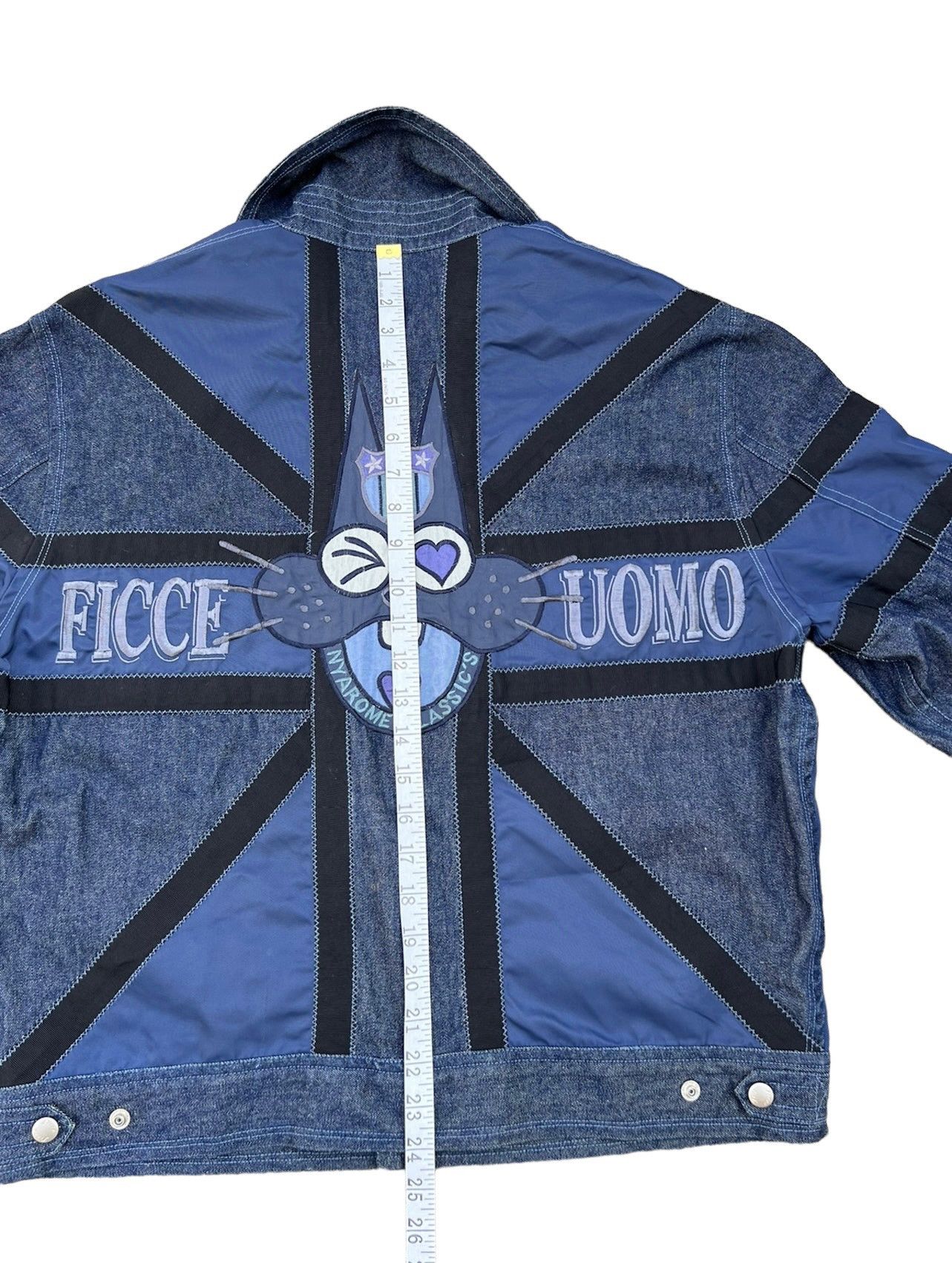 Yoshiyuki Konishi Vintage Yoshiyuki Konishi FICCE Hybrid Denim Trucker Jacket Size US L / EU 52-54 / 3 - 5 Thumbnail