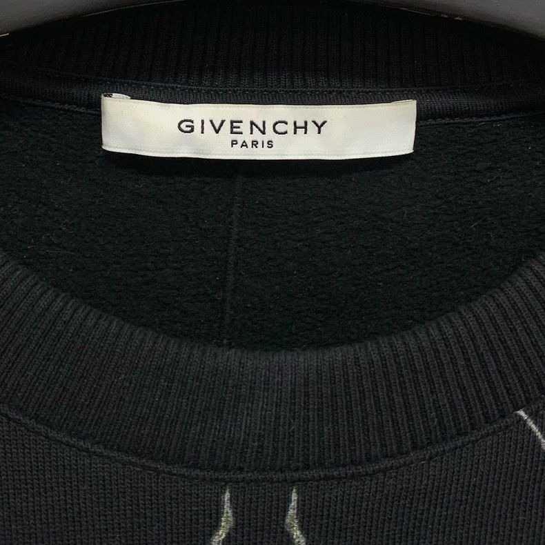 Givenchy Givenchy Black Floral Pattern Sweatshirt XS-2507 Size US XS / EU 42 / 0 - 8 Thumbnail