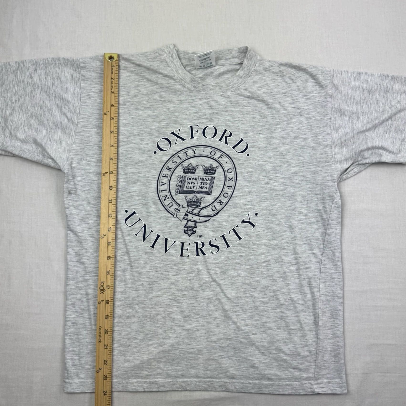 Logo 7 Oxford Shirt Adult Medium Gray Graphic Print Logo College University Mens Size US M / EU 48-50 / 2 - 5 Thumbnail