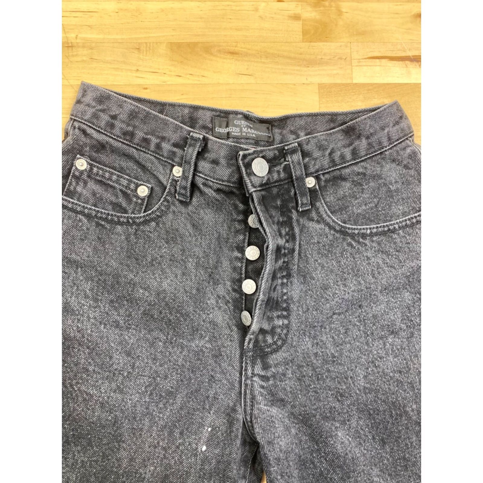 Guess GUESS Jeans Black Size 28 High Rise Denim USA Womens Tapered Size 28" / US 6 / IT 42 - 7 Thumbnail