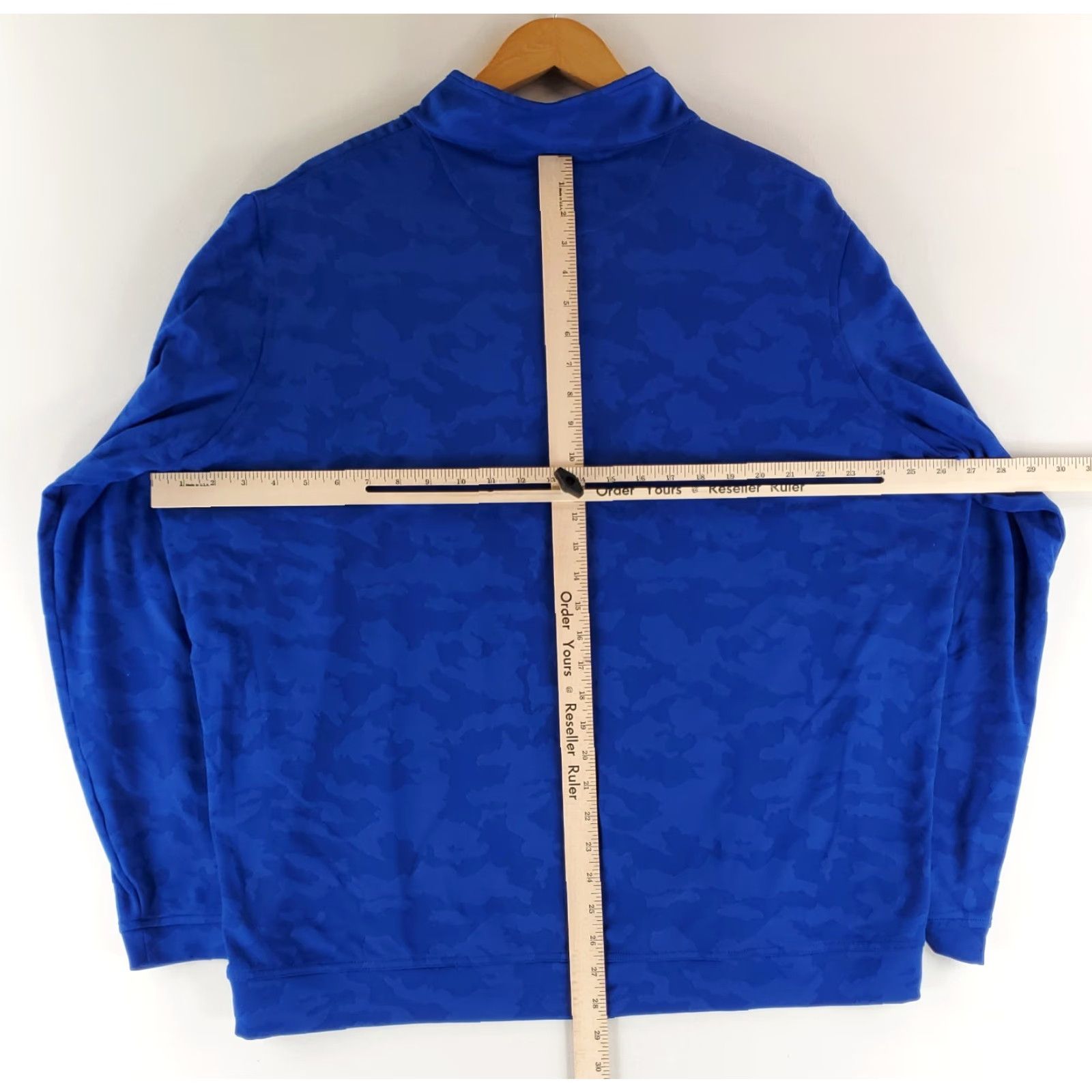 Peter Millar Peter Millar Perth 1/4 Zip Performance Camo Pullover Golf Blue Mens XXL Size US XXL / EU 58 / 5 - 8 Thumbnail