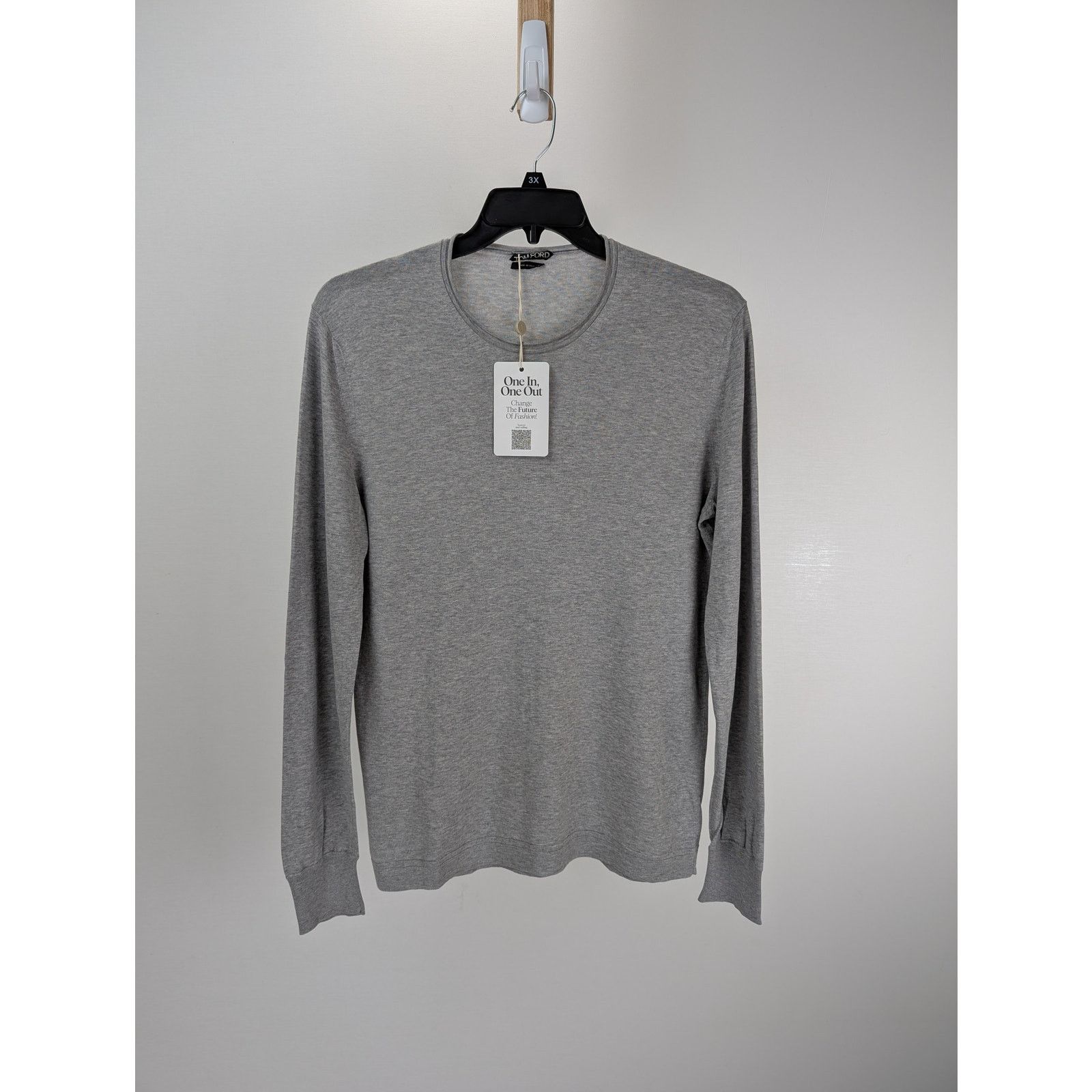 Tom Ford o1rshd1 CC20 Long Sleeve Shirt in Gray Size US M / EU 48-50 / 2 - 5 Thumbnail