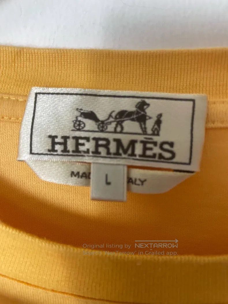 Hermes Hermes Cantaloupe Color Short Sleeve Size L / US 10 / IT 46 - 3 Thumbnail