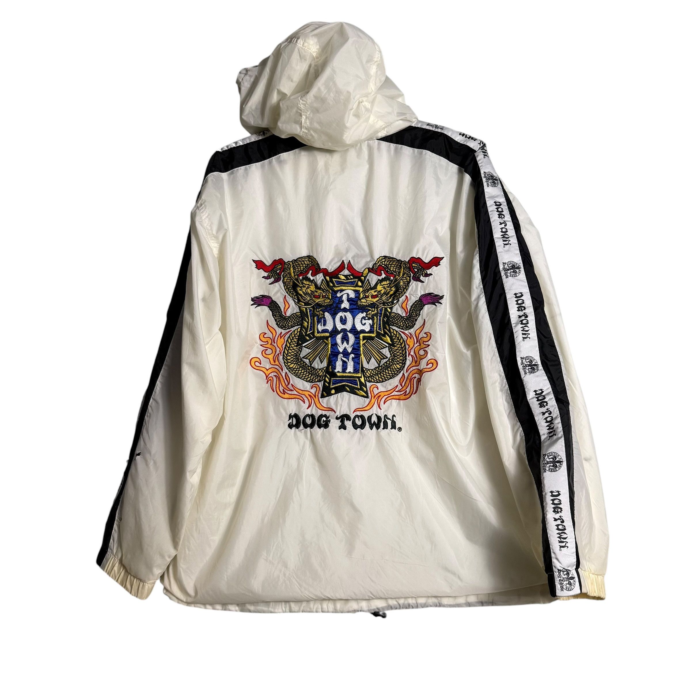 Dogtown 🔥RARE🔥Vintage Dogtown Side Tape Hoodie Jacket Size US XL / EU 56 / 4 - 1 Thumbnail