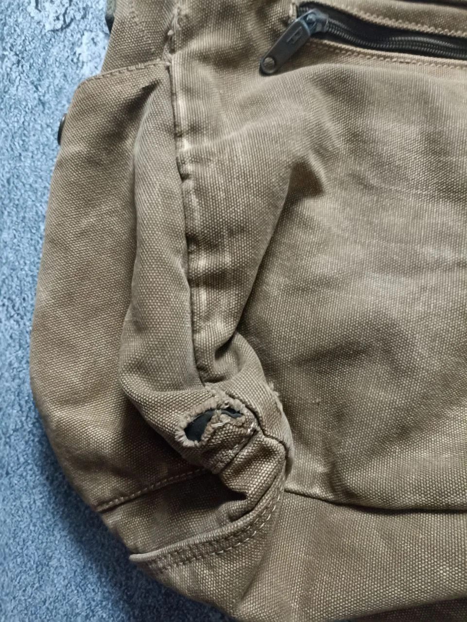 Diesel DIESEL 90S ARCHIVE MILITARY DISTRESSED COTTON BAG Khaki Used Size ONE SIZE - 9 Thumbnail