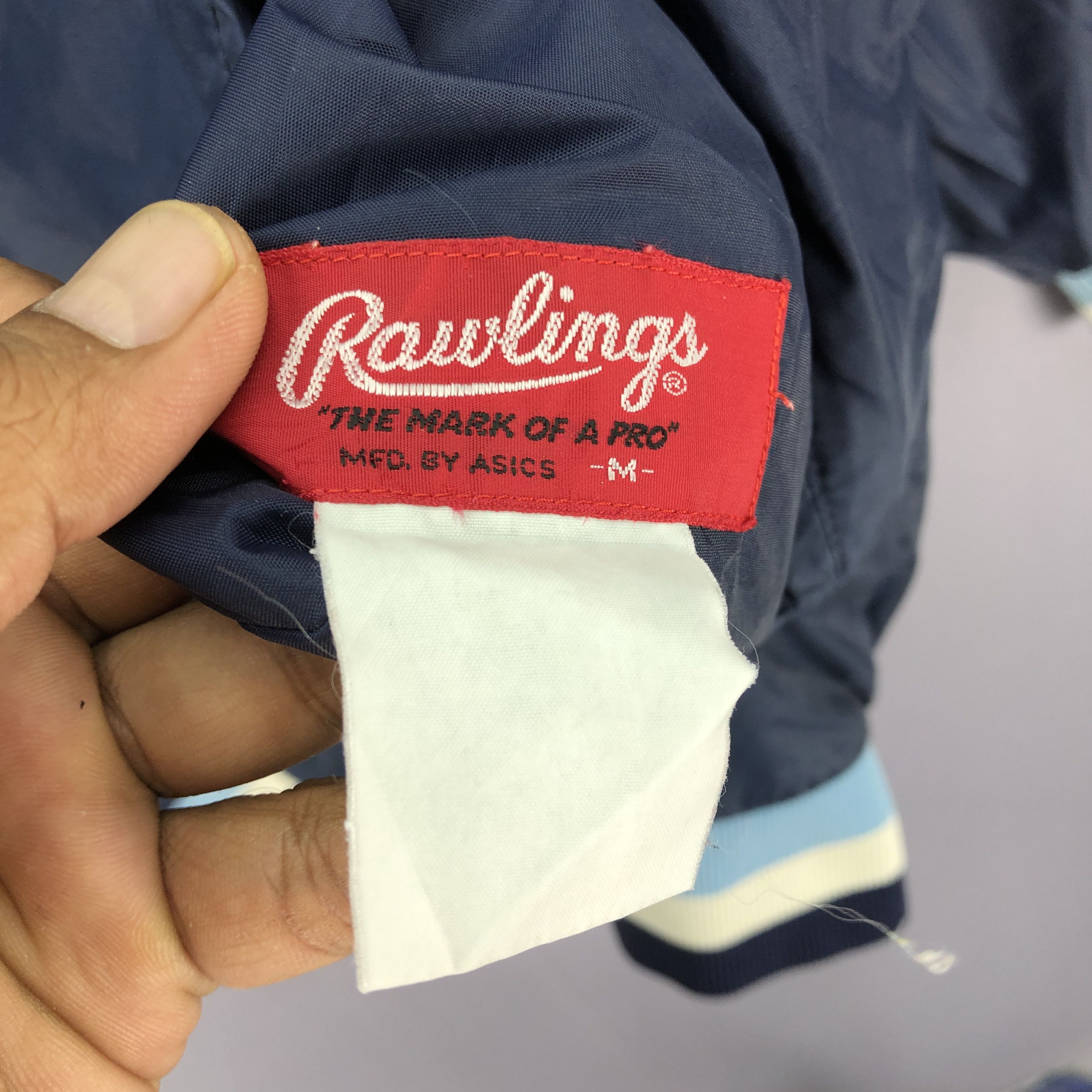 Asics × Vintage Vintage Rawlings by Asics Nylon Reversible Baseball Jackets Size US M / EU 48-50 / 2 - 10 Thumbnail