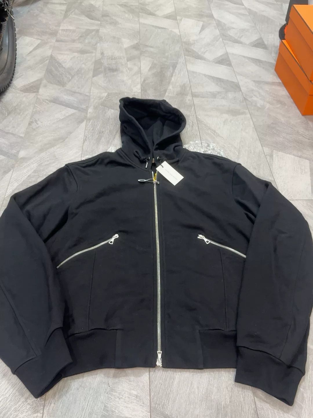 Dries Van Noten Dries Van Noten Black Hooded Jacket Size US XL / EU 56 / 4 - 1 Thumbnail