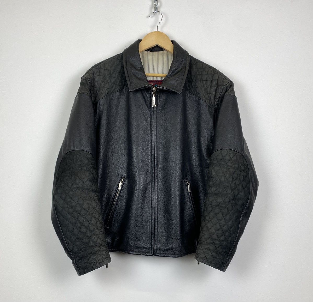 BMW Vintage The Spirit Of Touring BMW Leather Full Zip Jacket Size US M / EU 48-50 / 2 - 1 Thumbnail