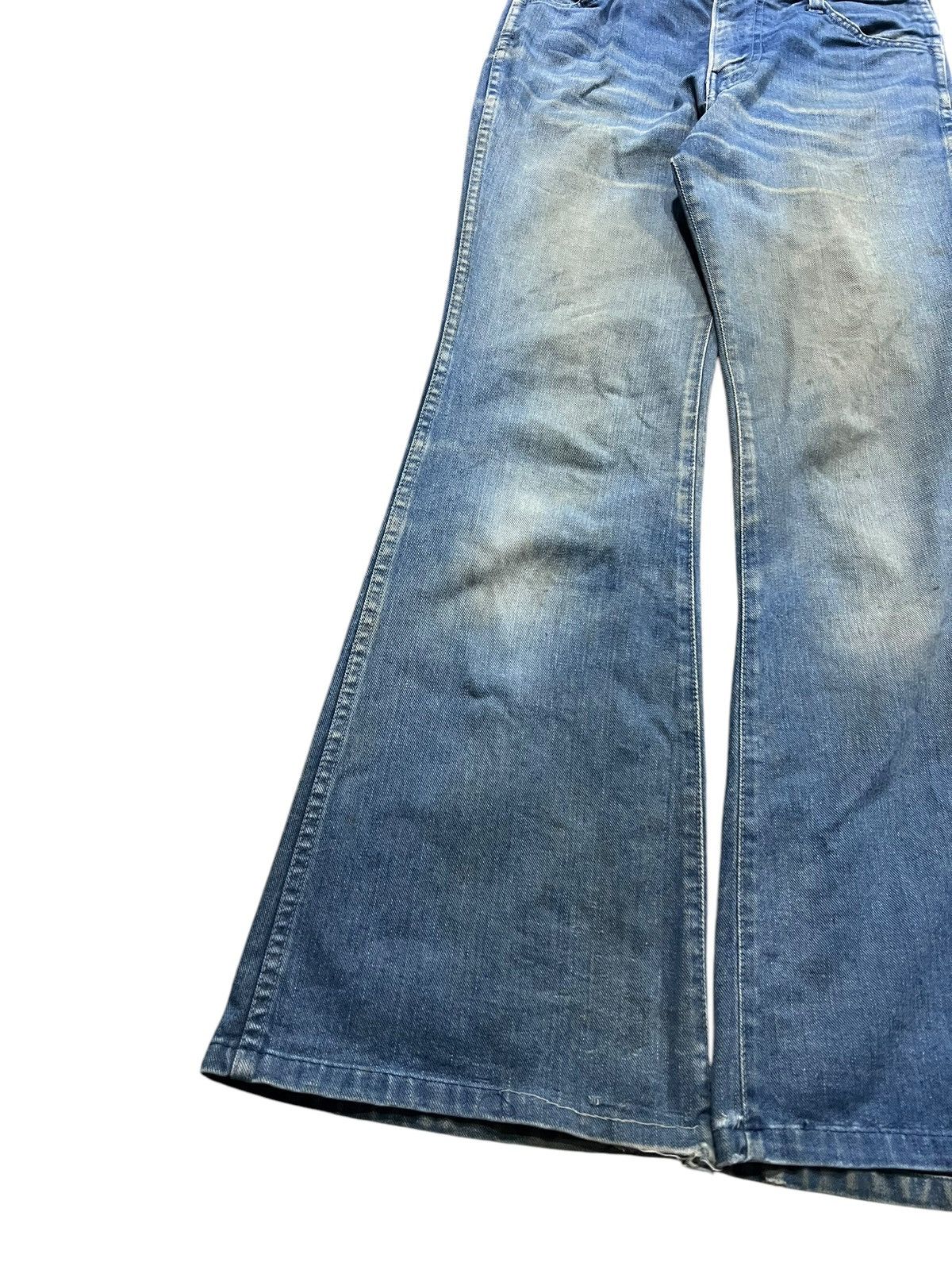 If Six Was Nine Vintage 80’s Bobson Western Flare Mud Wash Denim Size US 28 / EU 44 - 3 Thumbnail