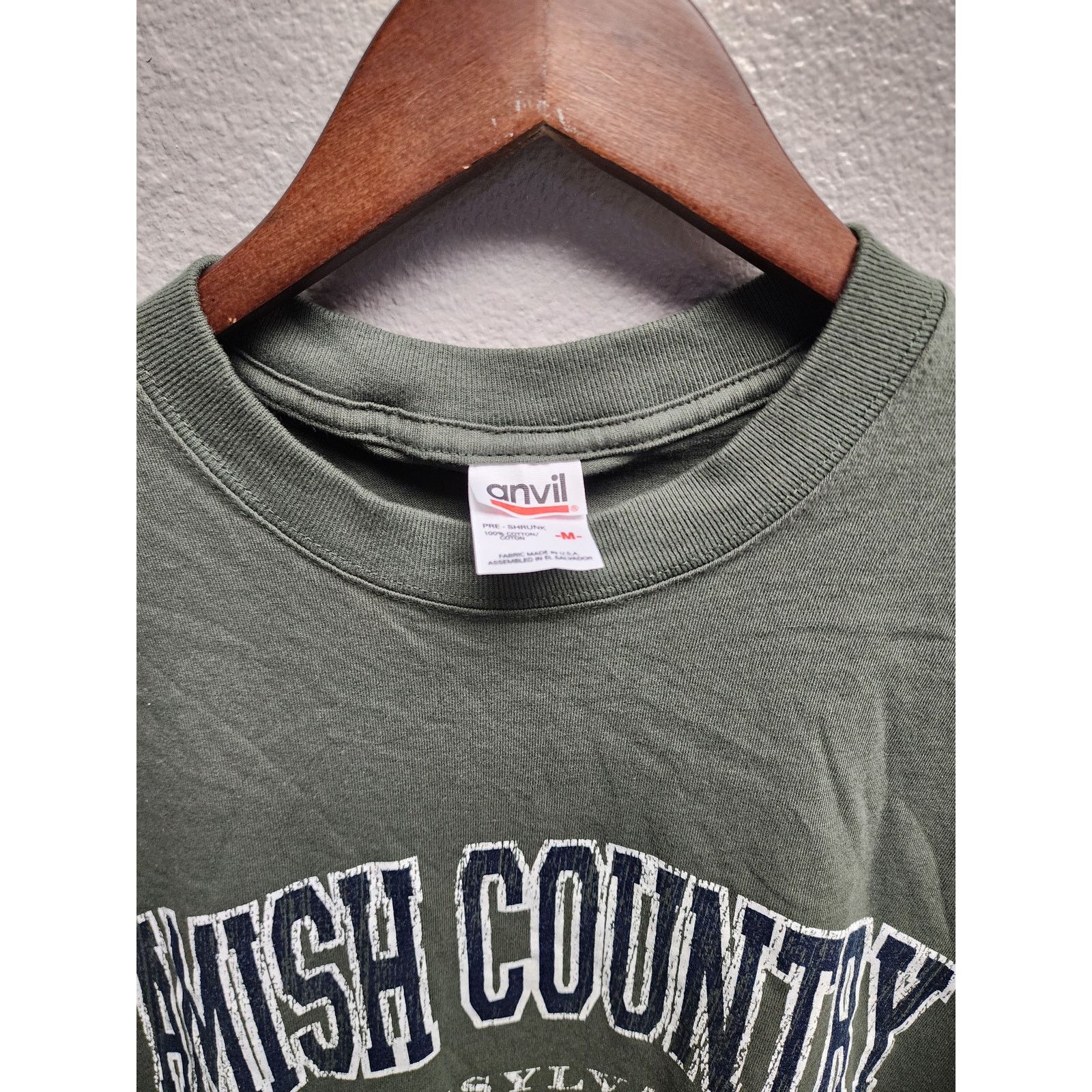 Anvil Y2K Amish Country Pennsylvania Tee Anvil Olive Green M Size US M / EU 48-50 / 2 - 3 Thumbnail