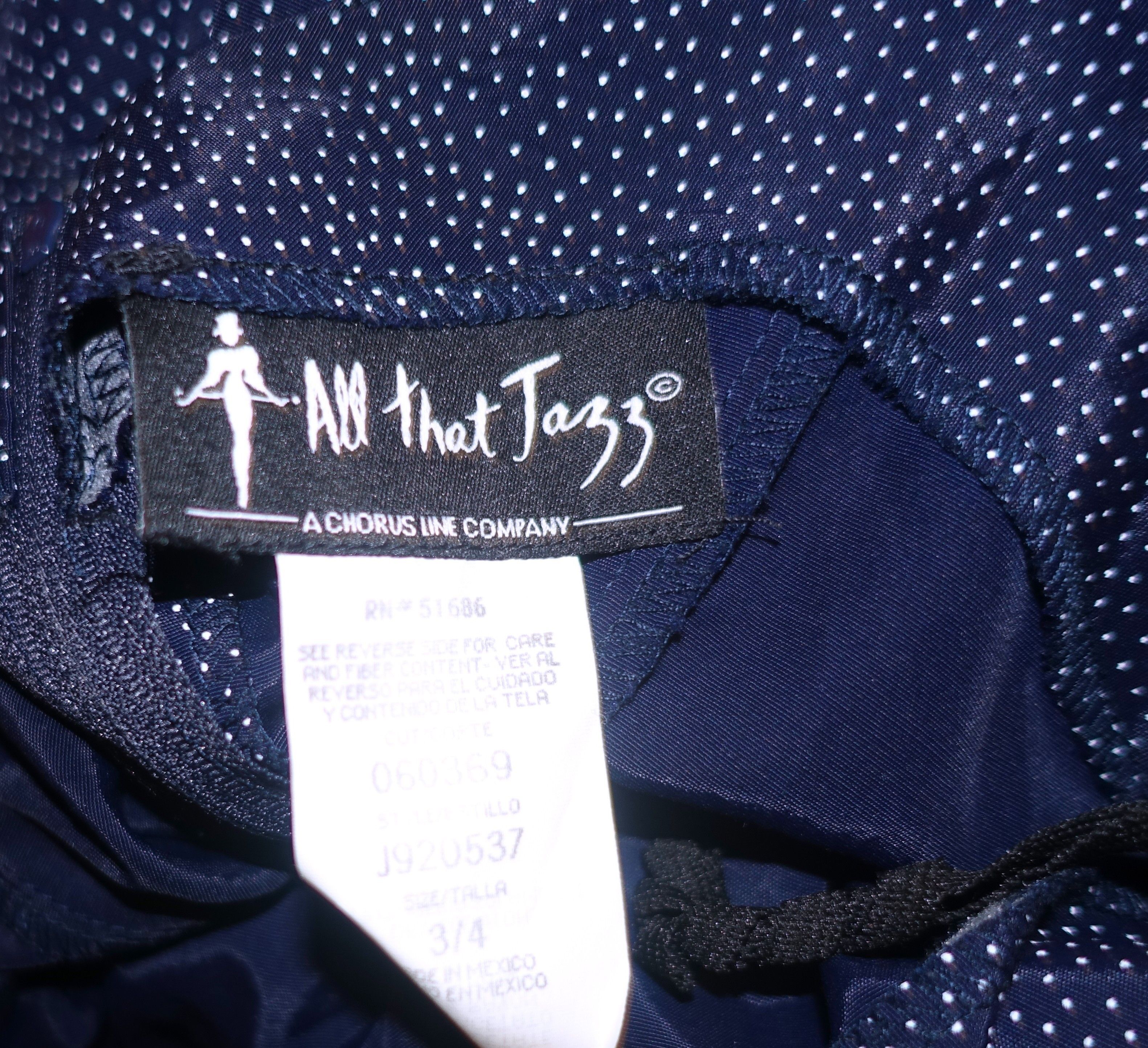 Vintage Vintage All That Jazz Navy Blue White Polka Dot Dress 3/4 Size S / US 4 / IT 40 - 7 Thumbnail