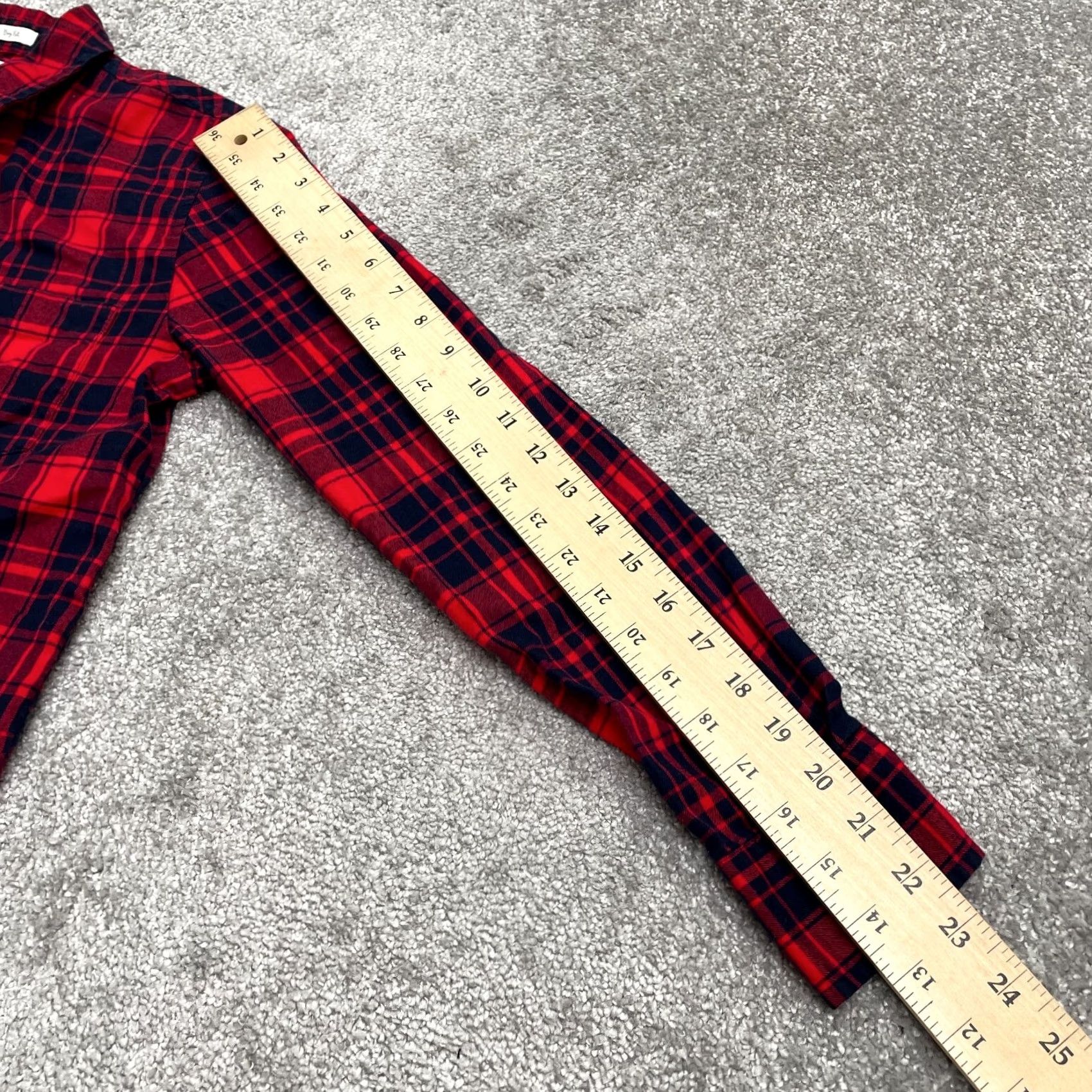 J.Crew J.CREW Boy Fit Flannel Shirt Womens XS Red Blue Plaid Button Down Cotton Casual Shirt Womens XS Plaid Button-Up Shirt Solution Size XS / US 0-2 / IT 36-38 - 7 Thumbnail