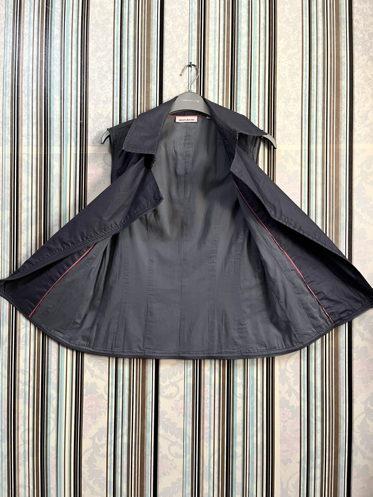 DKNY 2000s runway coats/vest faction combine zipped #H1 Size XS / US 0-2 / IT 36-38 - 7 Thumbnail