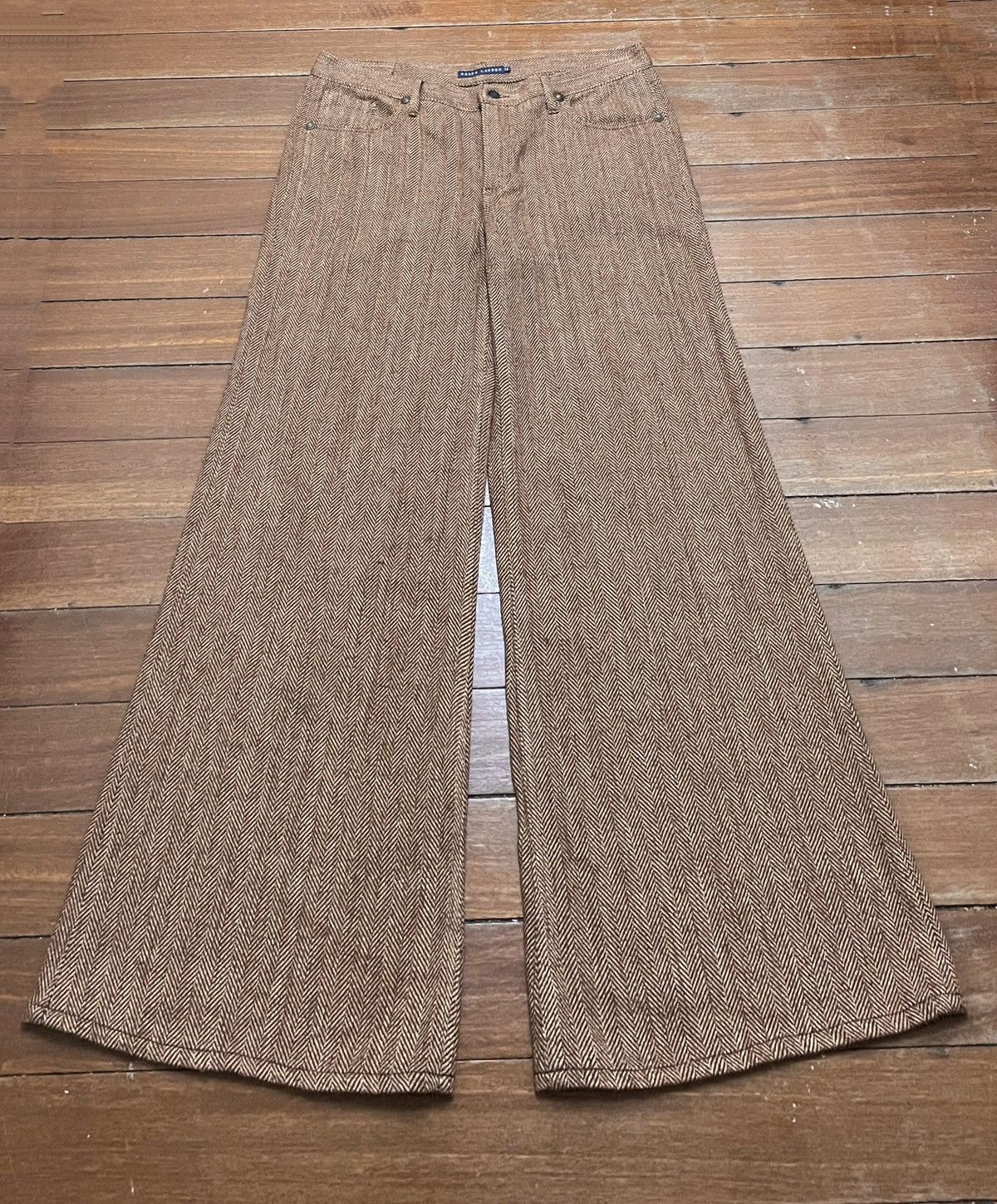 Polo Ralph Lauren Rare Vintage Polo Ralph Lauren Mcmlxvic Flared Pants 1990s Size US 35 - 1 Thumbnail