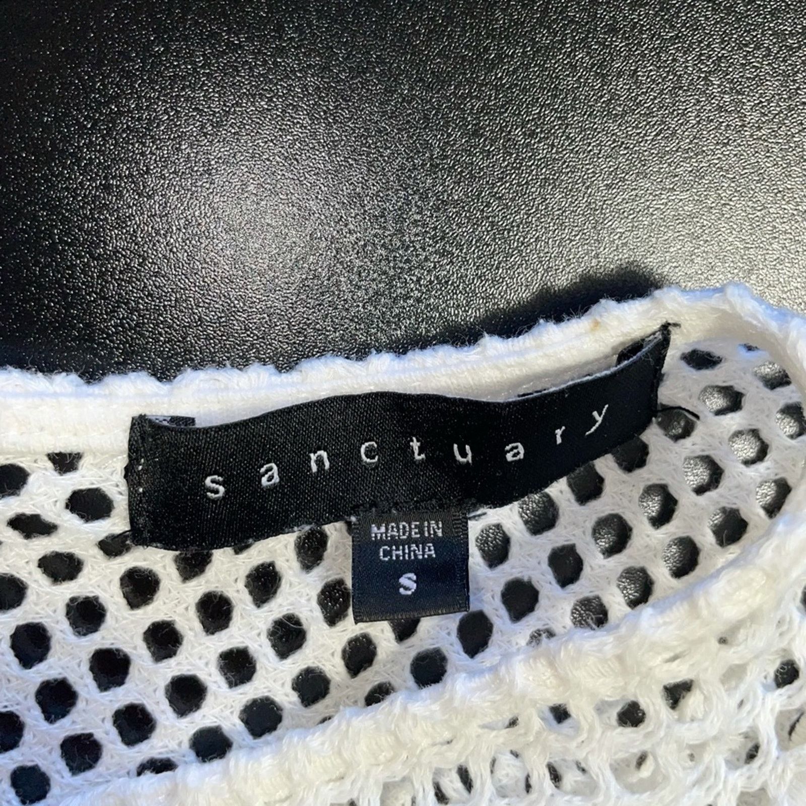 Other Sanctuary White Crochet Yoke Tank Top Size Small Size S / US 4 / IT 40 - 5 Thumbnail