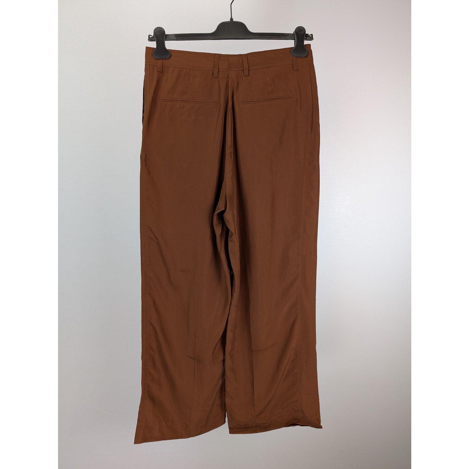 Gant o1rshd1 CC20 Relaxed Silk Suit Pants in Cognac Brown Size US 34 / EU 50 - 6 Thumbnail