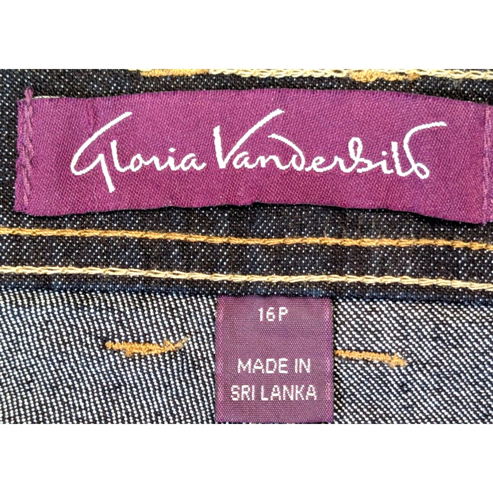 Gloria Vanderbilt Gloria Vanderbilt Amanda Classic Fit 16P Petite Stretch Short Womens Jeans Shirt Size 38" / US 16 / IT 52 - 6 Thumbnail