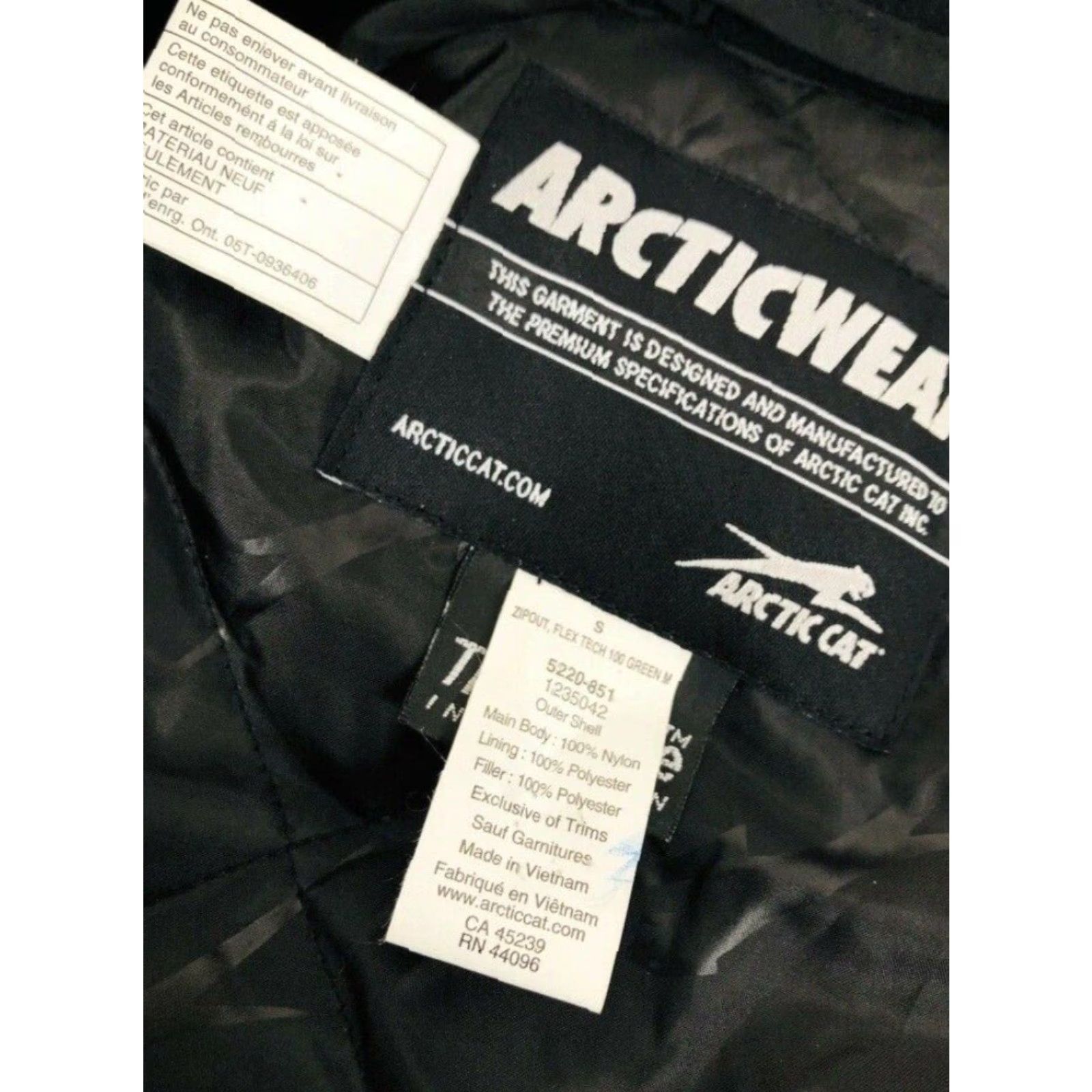 Vintage ARCTIC CAT / ARCTIC WEAR - Thinsulate Embroidered Mens S Jacket Size US S / EU 44-46 / 1 - 5 Thumbnail
