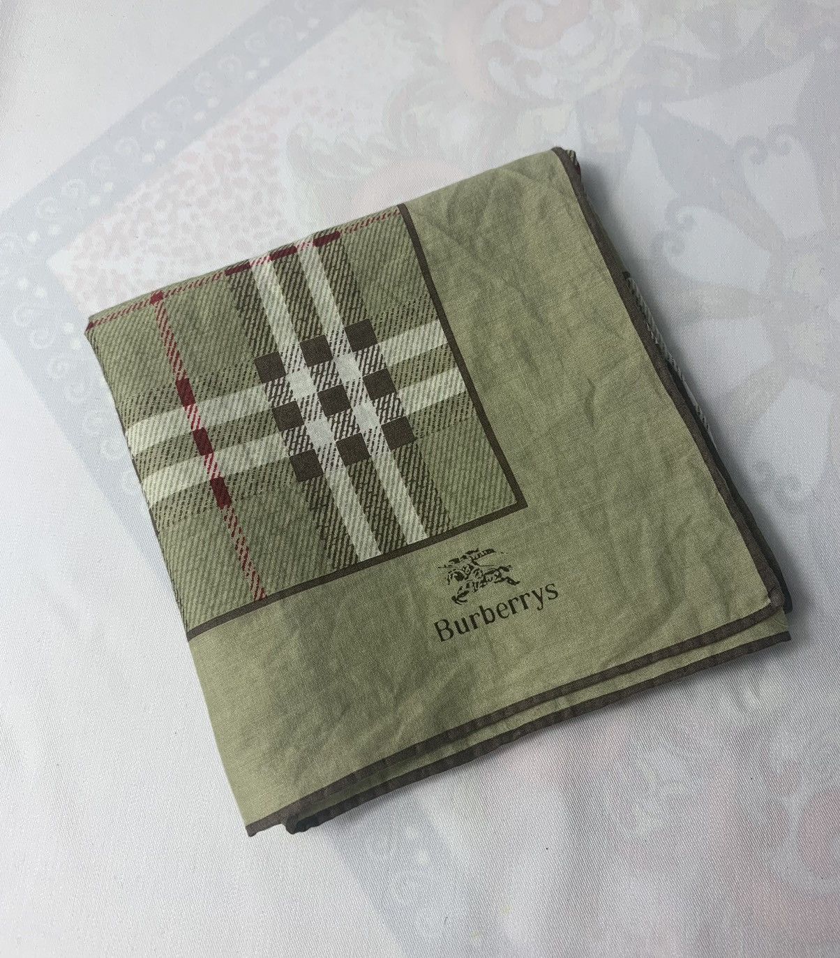 Vintage Burberry Handkerchief / Neckerchief / Bandana