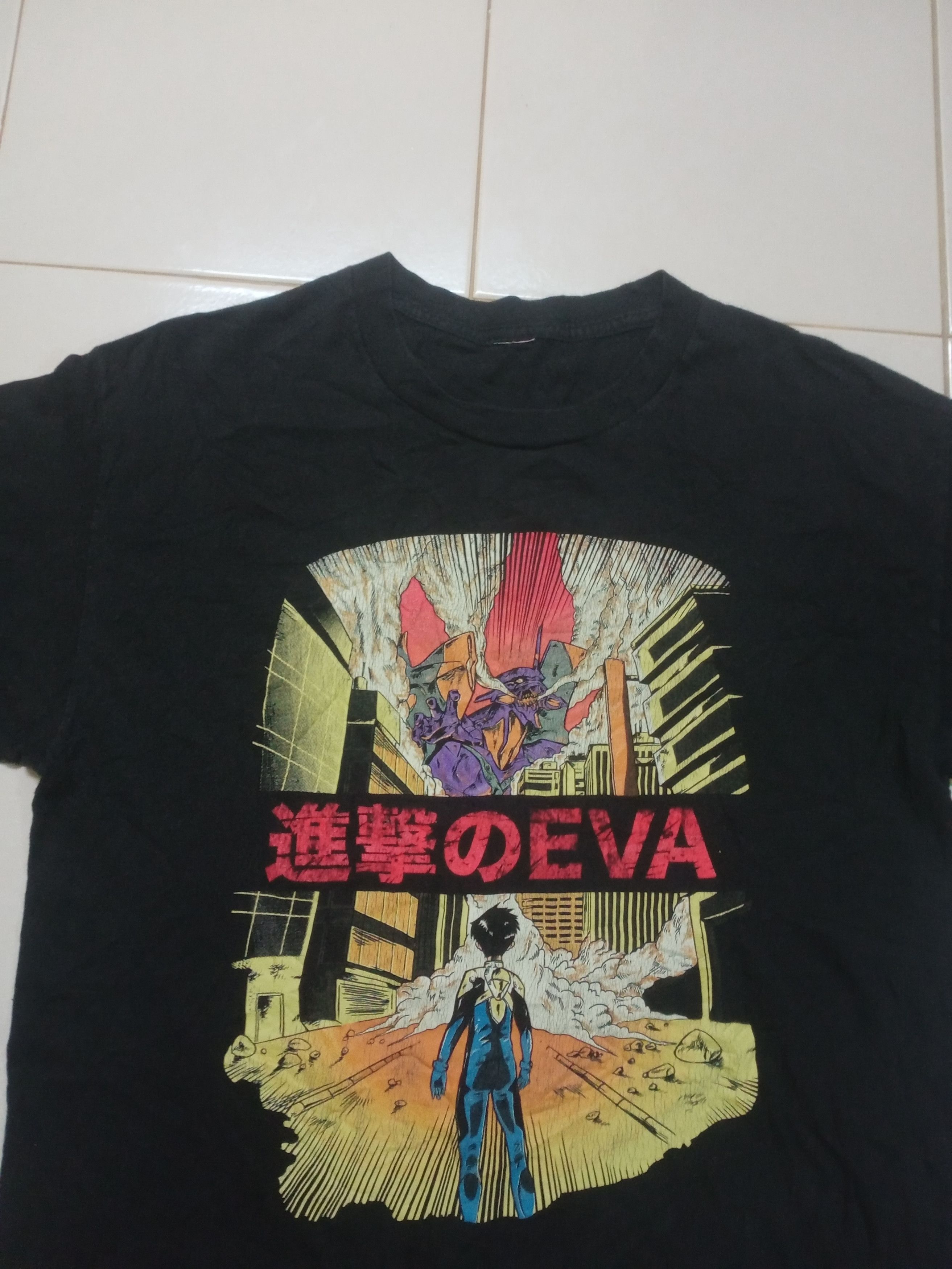 Anime Very Rare Vintage Neon Genesis Evangelion Tshirt Size US L / EU 52-54 / 3 - 2 Thumbnail