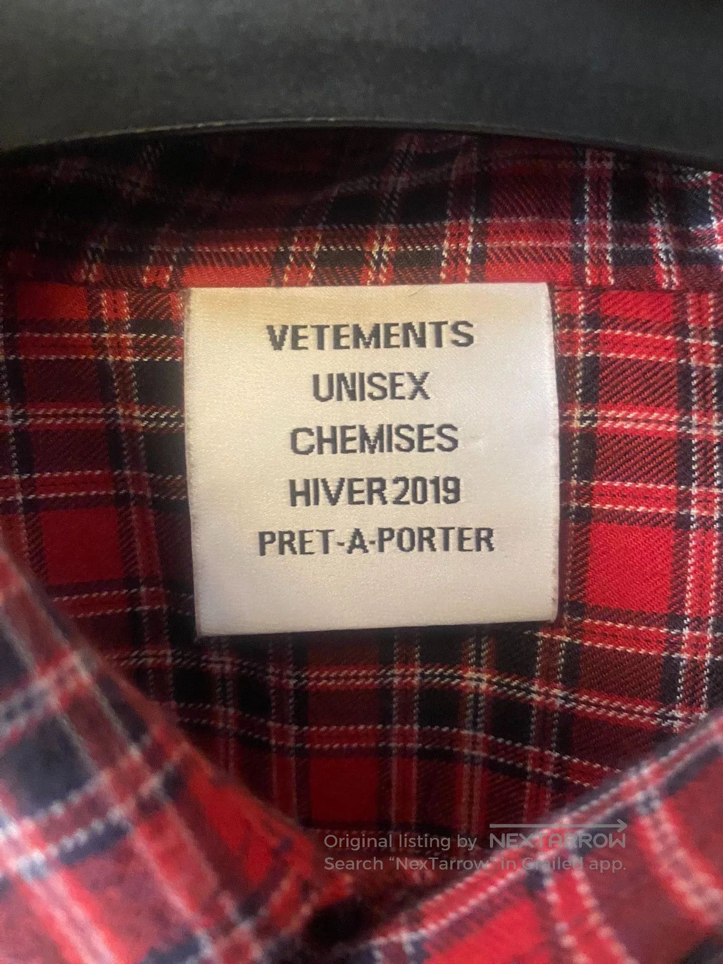 Vetements vetements red plaid shirt with stickers. Size US S / EU 44-46 / 1 - 8 Thumbnail