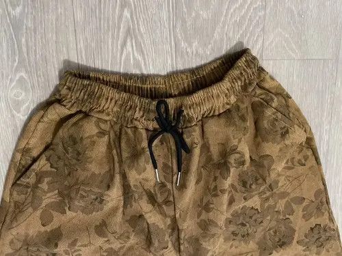 Other Khaki Vintage Flowers Casual Pants Size 30" / US 8 / IT 44 - 2 Thumbnail
