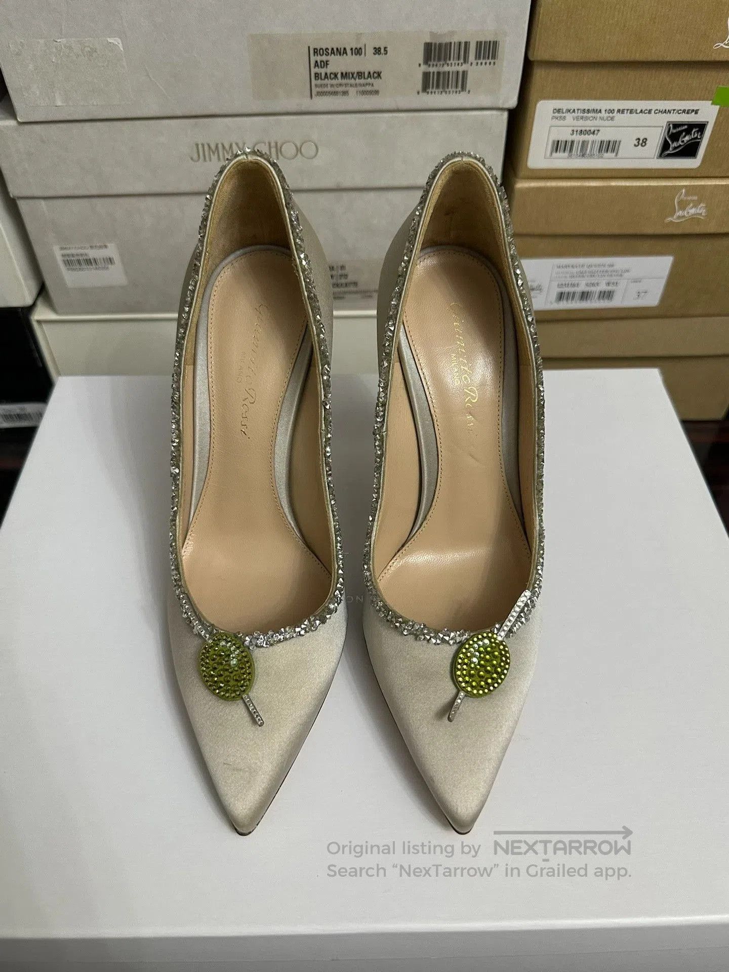 Gianvito Rossi Gianvito Rossi Silk High Heels Size 36. Size US 5 / IT 35 - 1 Thumbnail