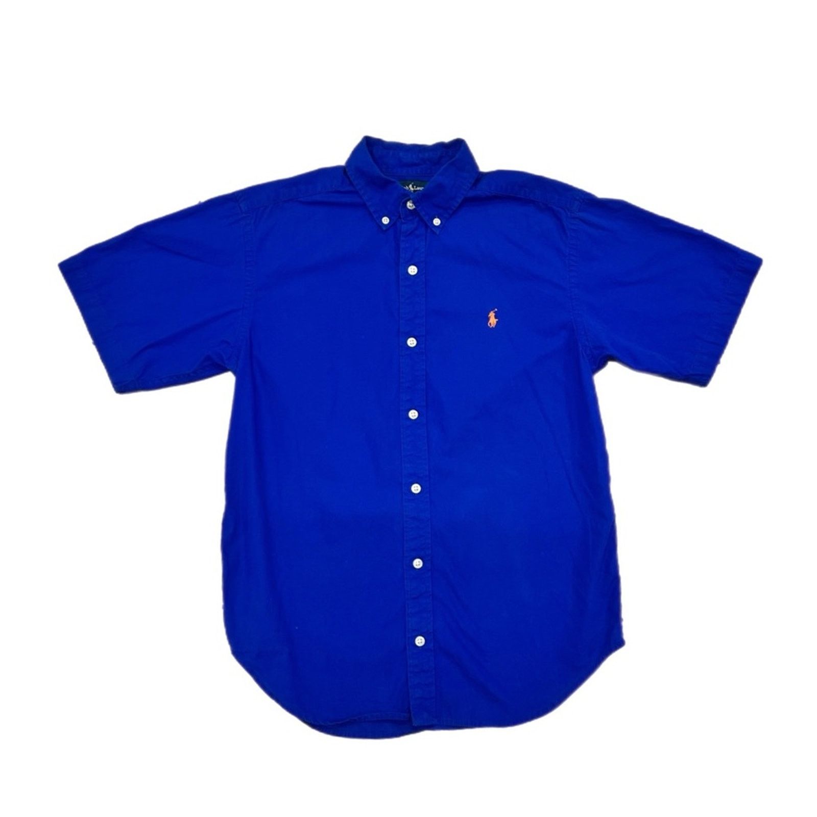 Polo Ralph Lauren Ralph Lauren Blue Short Sleeve Button Up Shirt Youth Size US L / EU 52-54 / 3 - 1 Thumbnail