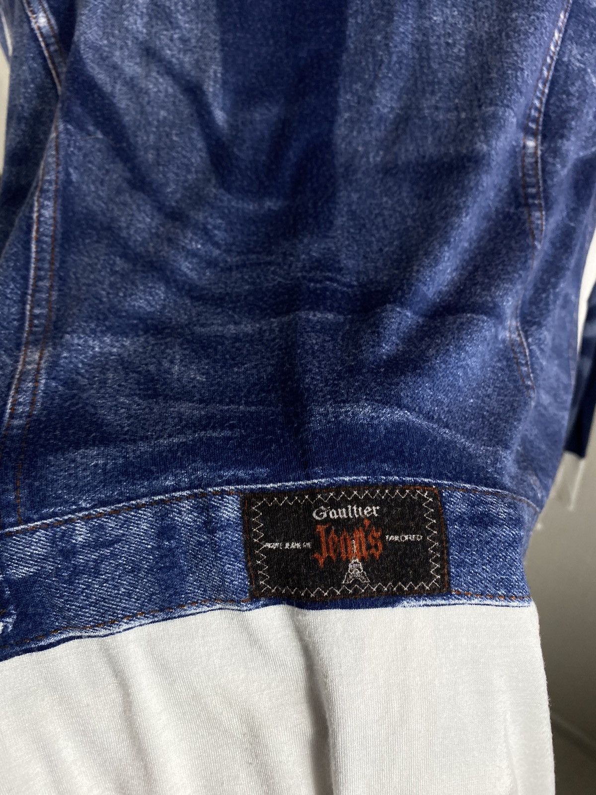 Jean Paul Gaultier × Vintage Jean Paul Gaultier Jeans Trompe Shirt SS97 Size L / US 10 / IT 46 - 15 Thumbnail
