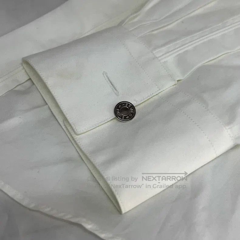 Hermes Hermes size 42 Solid color cotton shirt Size L / US 10 / IT 46 - 5 Thumbnail