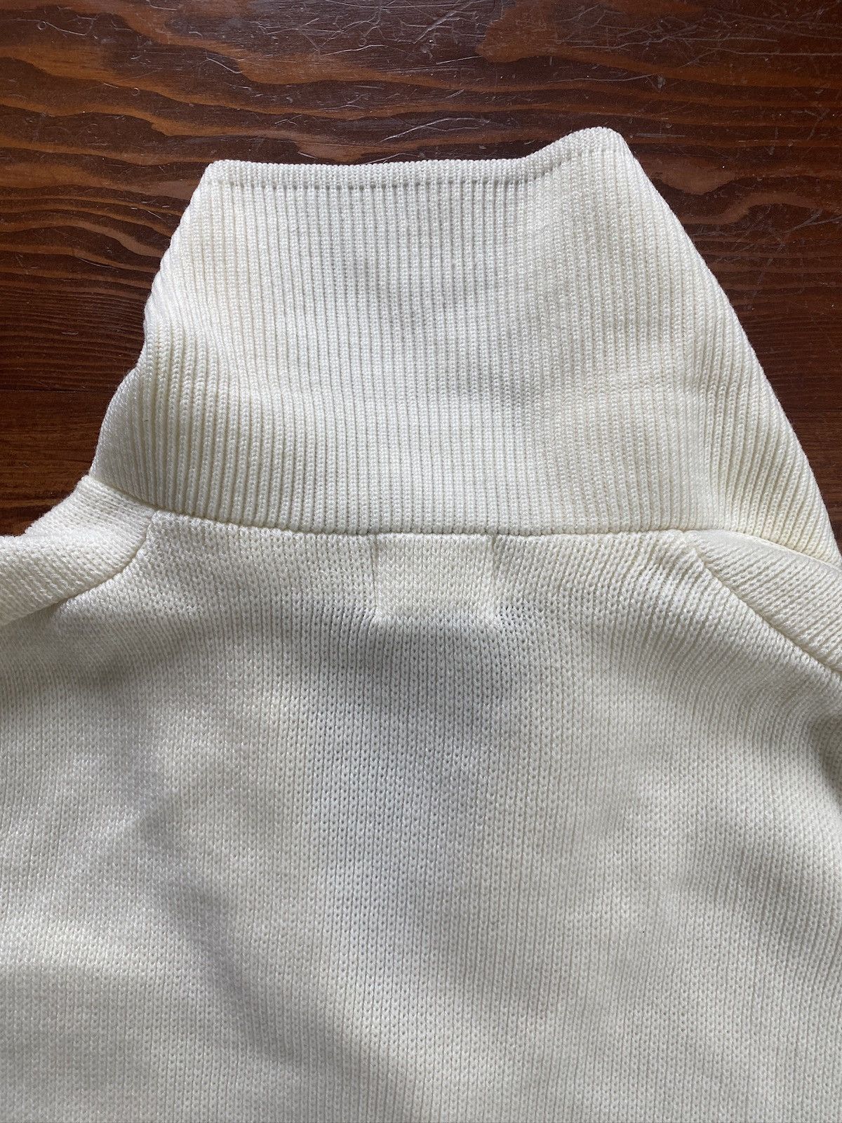 Sears Vintage 70’s Sears Women’s Cream Cowl Neck Cardigan Sweater Size M / US 6-8 / IT 42-44 - 18 Thumbnail