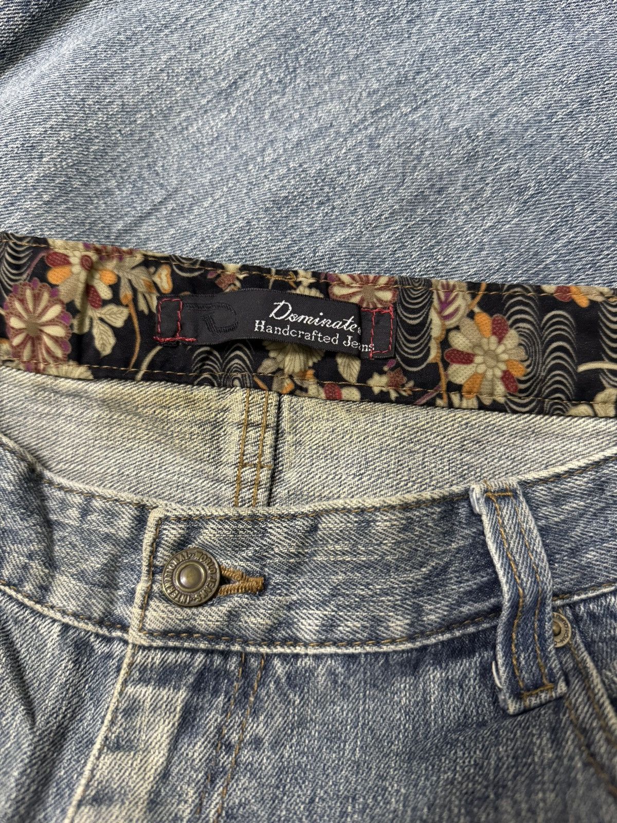 Japanese Brand Dominate Handcrafted Sukajan Embroidered Koi Fish Jeans Size US 34 / EU 50 - 24 Thumbnail