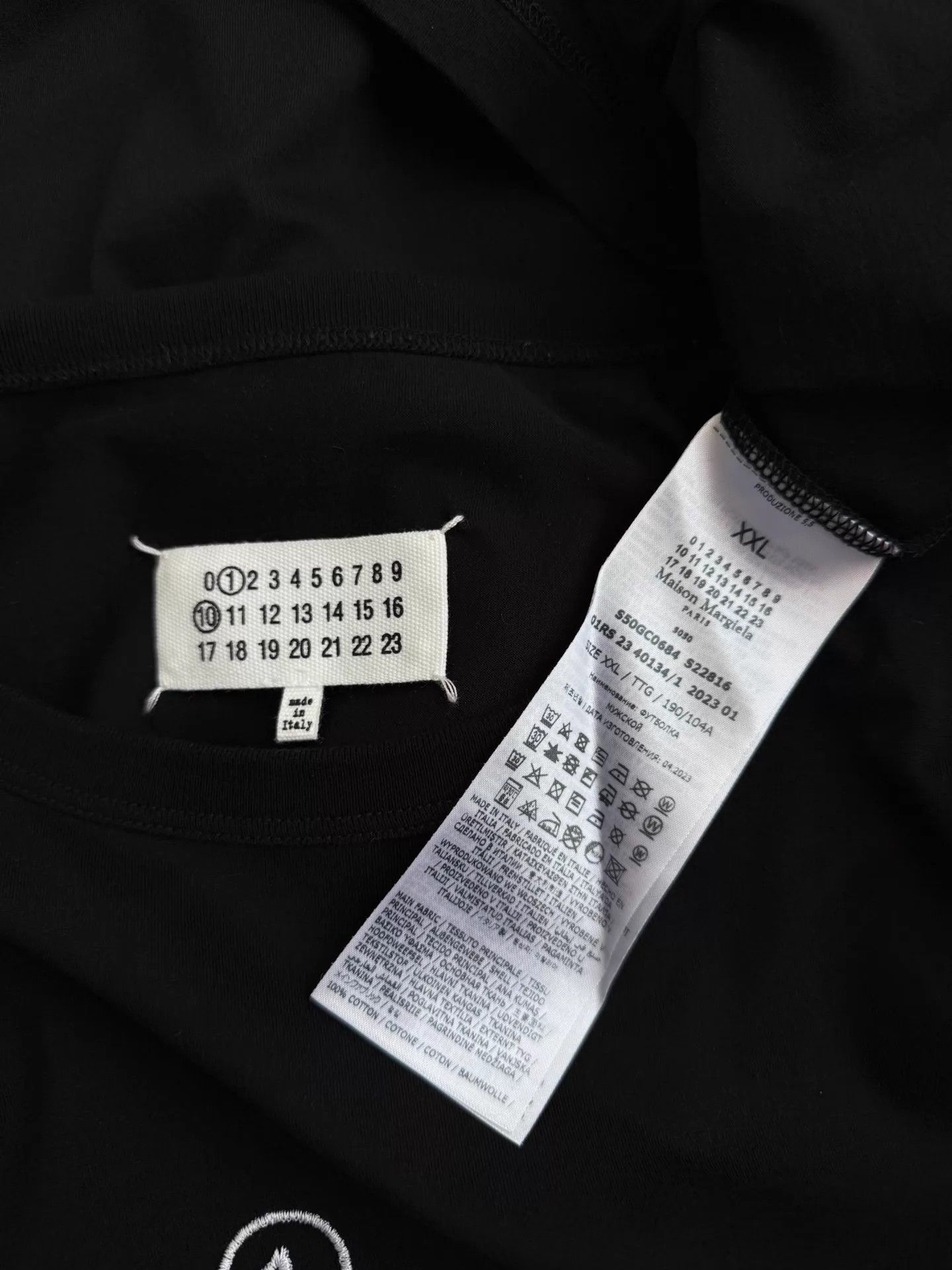 Maison Margiela Maison Margiela S/S23 Digital Embroidered T-Shirt XXL Size US XXL / EU 58 / 5 - 6 Thumbnail