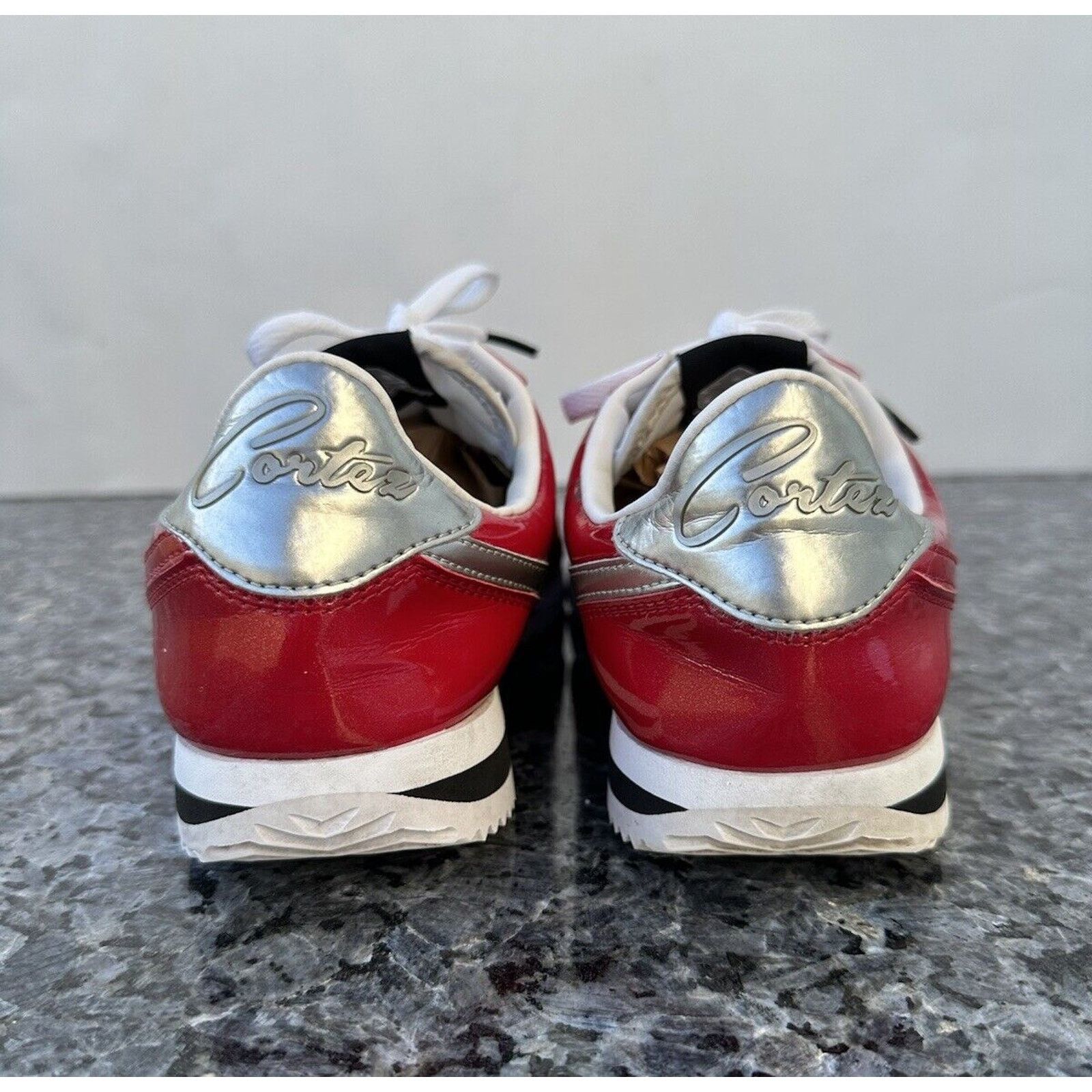 Nike 2016 Nike Cortez Basic Prem Qs Gym Red-White-Metallic Silve Size US 7.5 / EU 40-41 - 4 Thumbnail