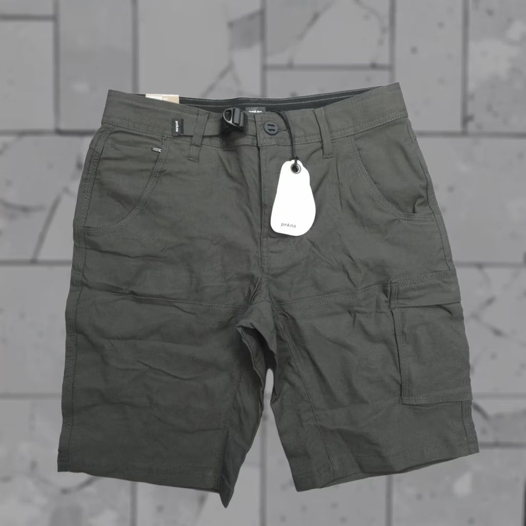 Prana prAna Zion Shorts II Men's 28 10" Inseam Cargo Dark Iron Belted Gray Nylon Spandex Regular Mid Rise Flat Front Pocket Cargo Size US 28 / EU 44 - 1 Thumbnail