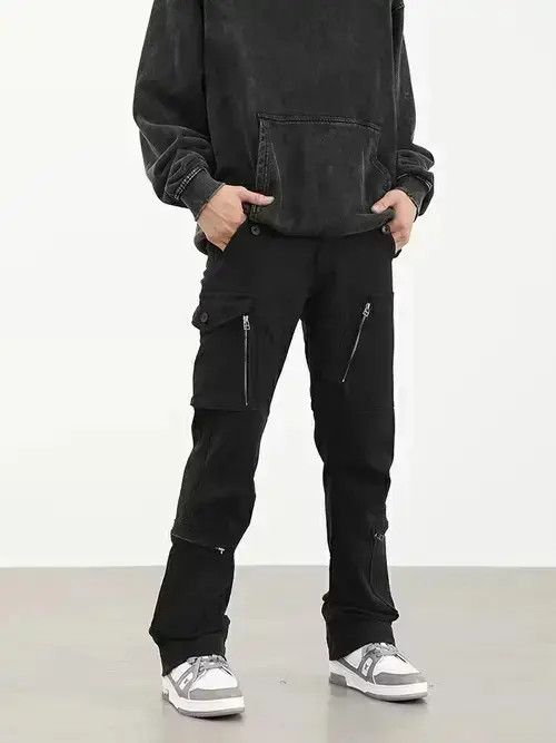 Vintage punk function flared cargo pants Size US 30 / EU 46 - 1 Thumbnail