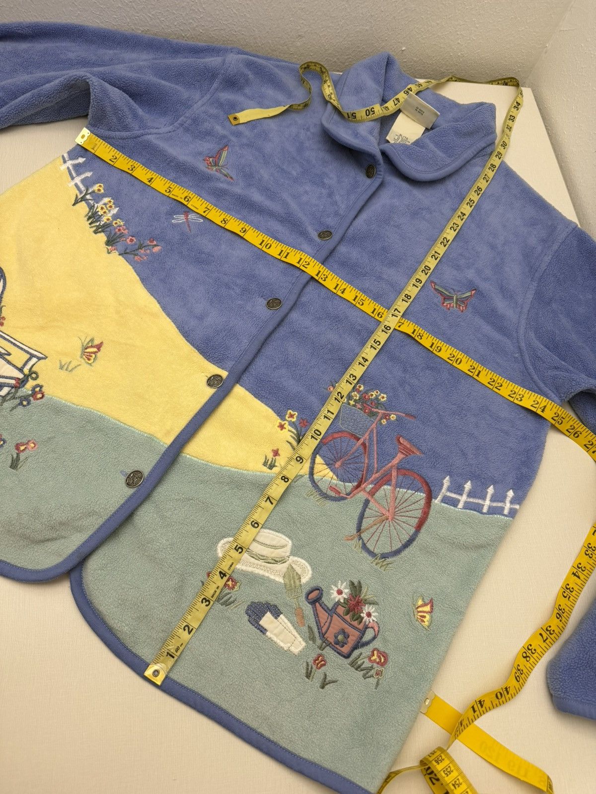Northern Reflections Vtg 90s Northern Reflections Garden Embroidered Sweater XL Size XL / US 12-14 / IT 48-50 - 6 Thumbnail